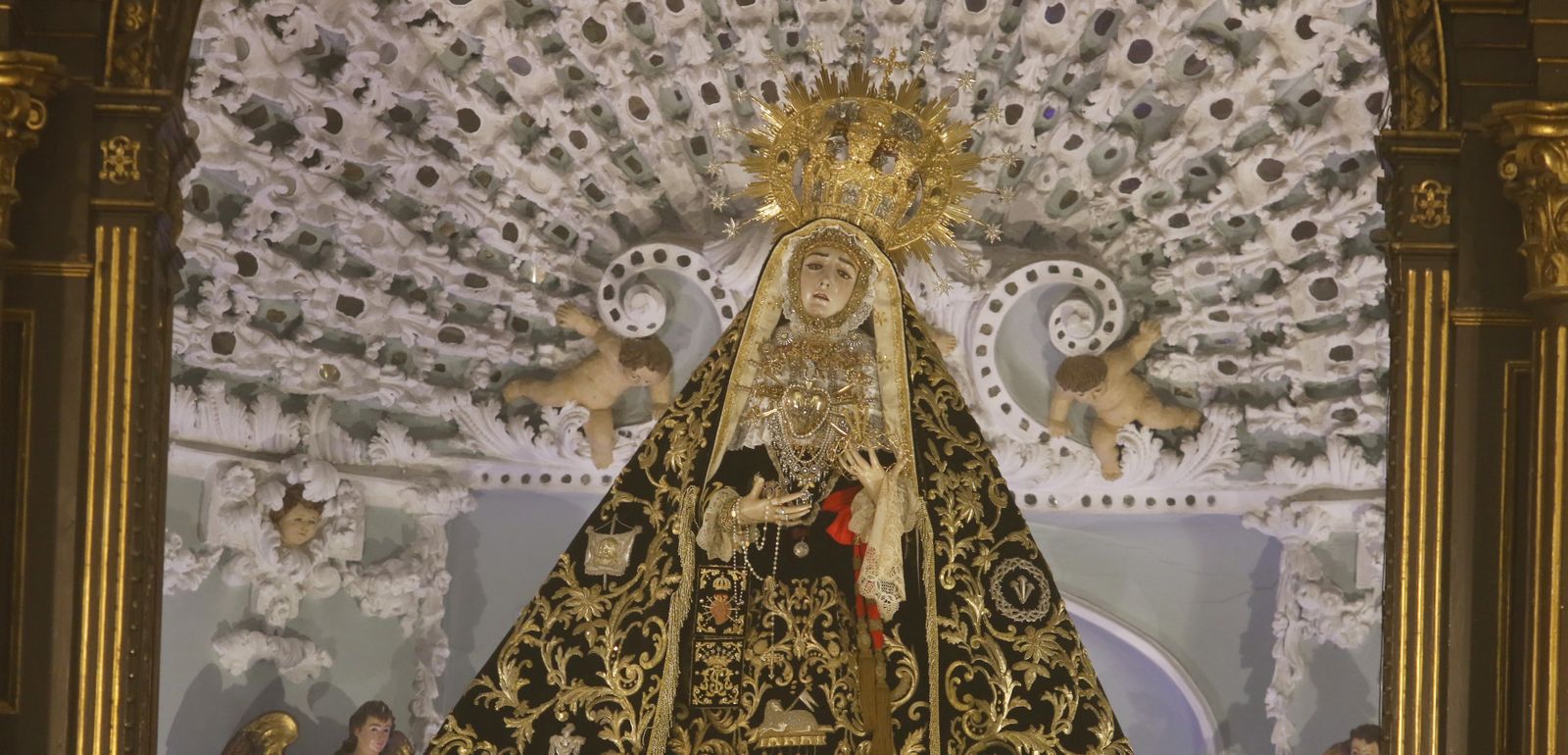 La Virgen de los Dolores, en la iglesia de San Jacinto.