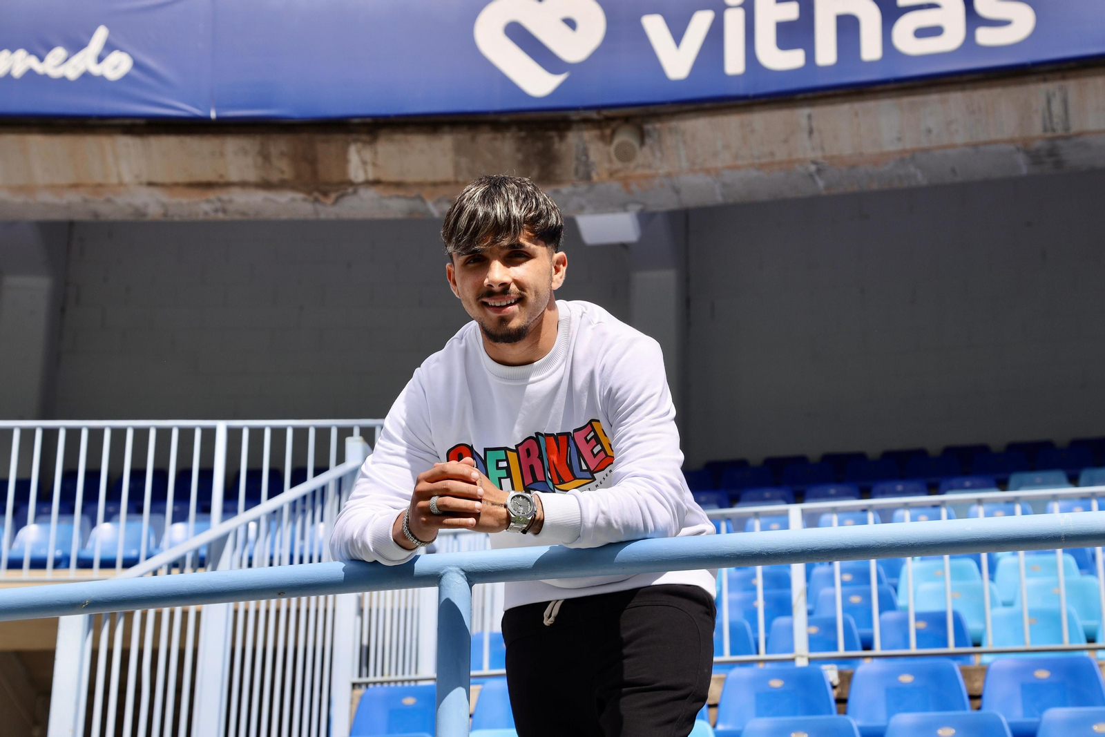 Las fotos de la entrevista a Kevin Medina, jugador del Málaga