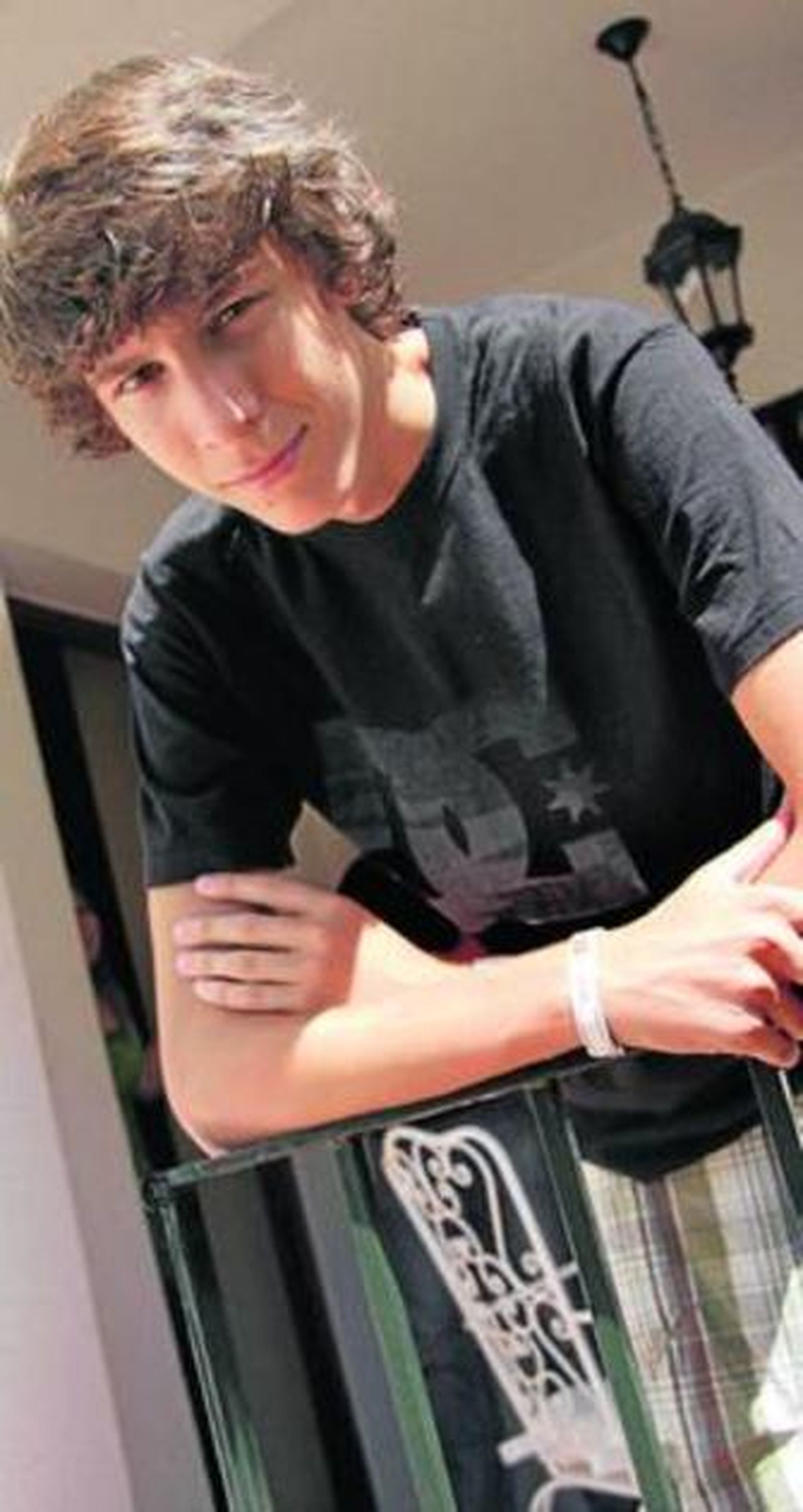 Pablo Huertas, en su casa de Mairena del Aljarafe.