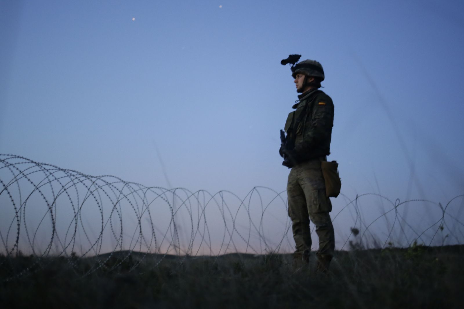 De maniobras con la Legión