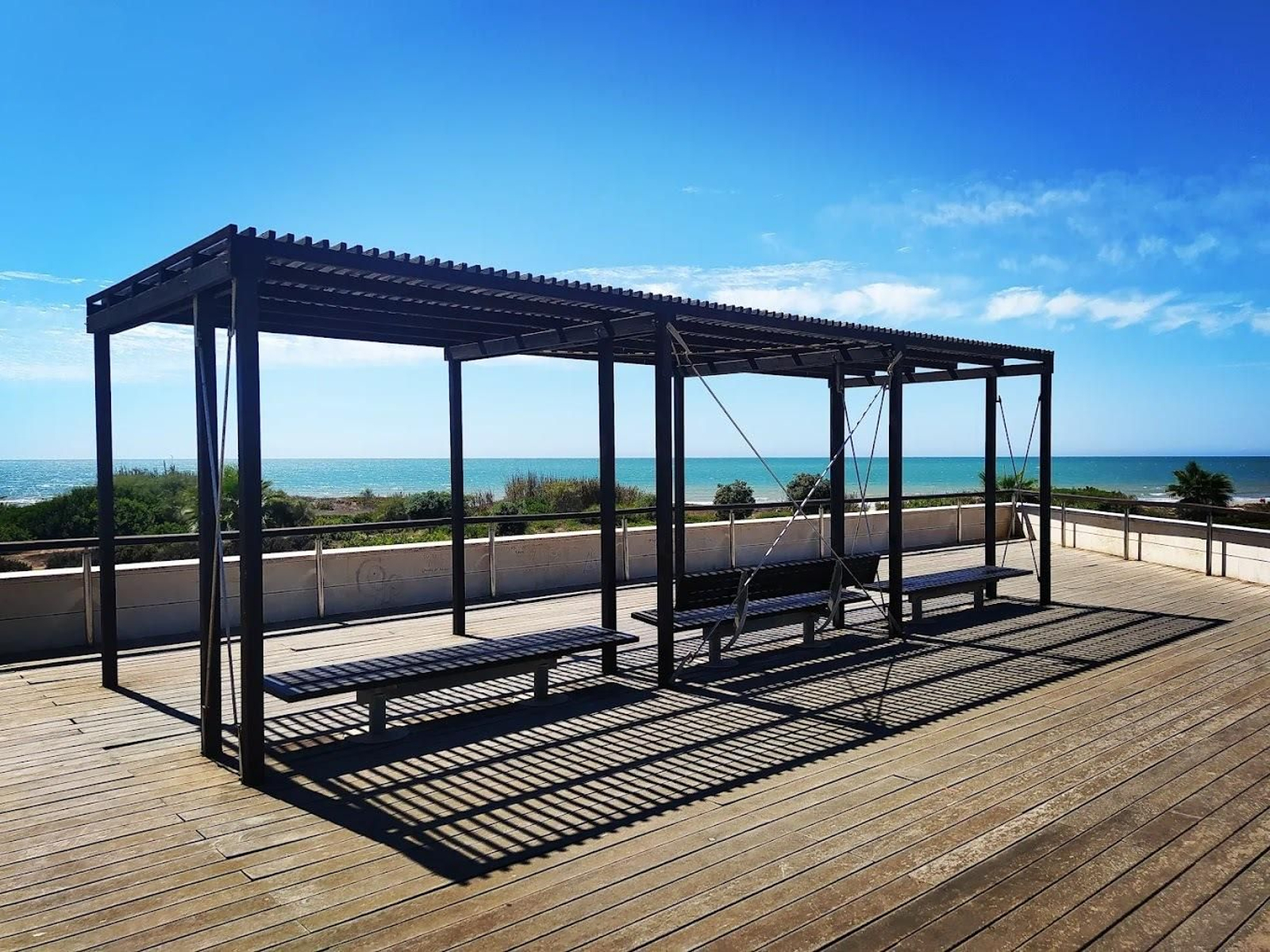 Bancos Mirador, en Chipiona