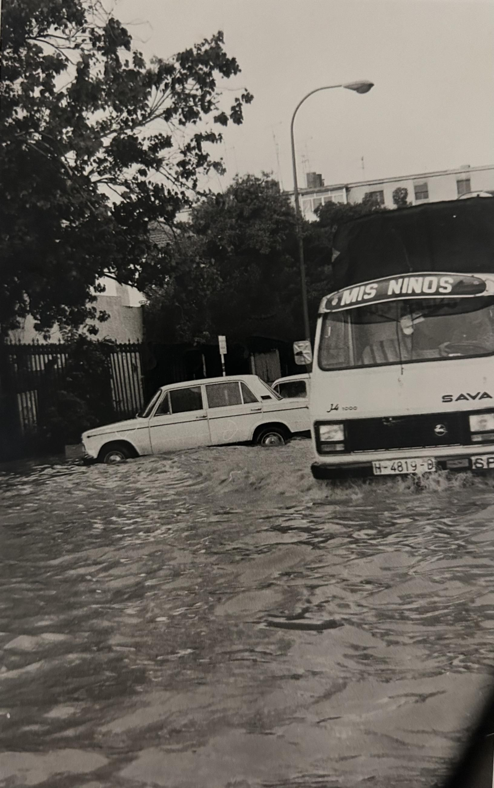 Efectos del temporal e inundaciones de enero de 1996 en Huelva.