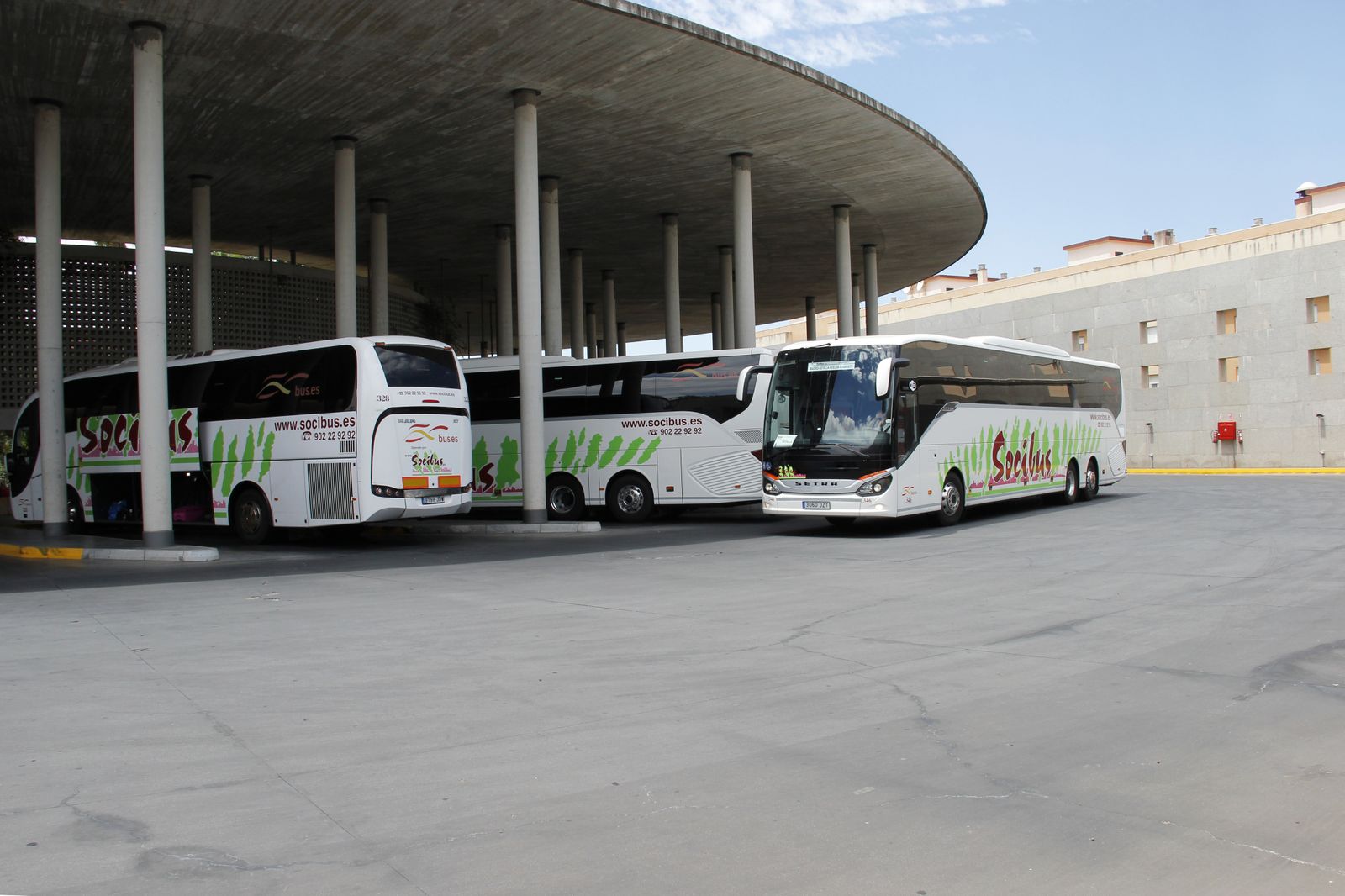 Autobuses de la empresa Socibus.