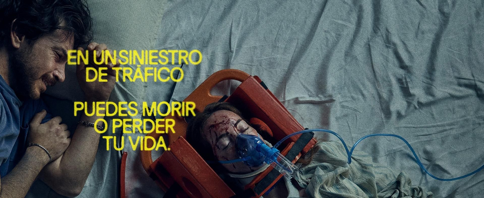 Imagen de la nueva campaña de la DGT cuyo eslogan es "En un siniestro de tráfico puedes morir o perder tu vida"