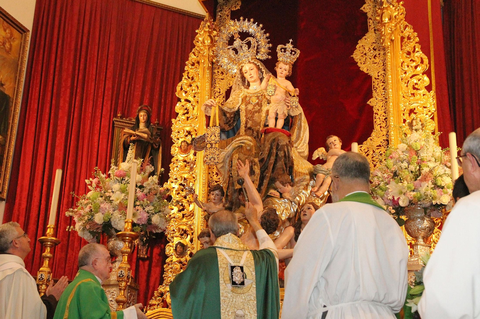 Imágenes de la bendición de la Virgen del Carmen