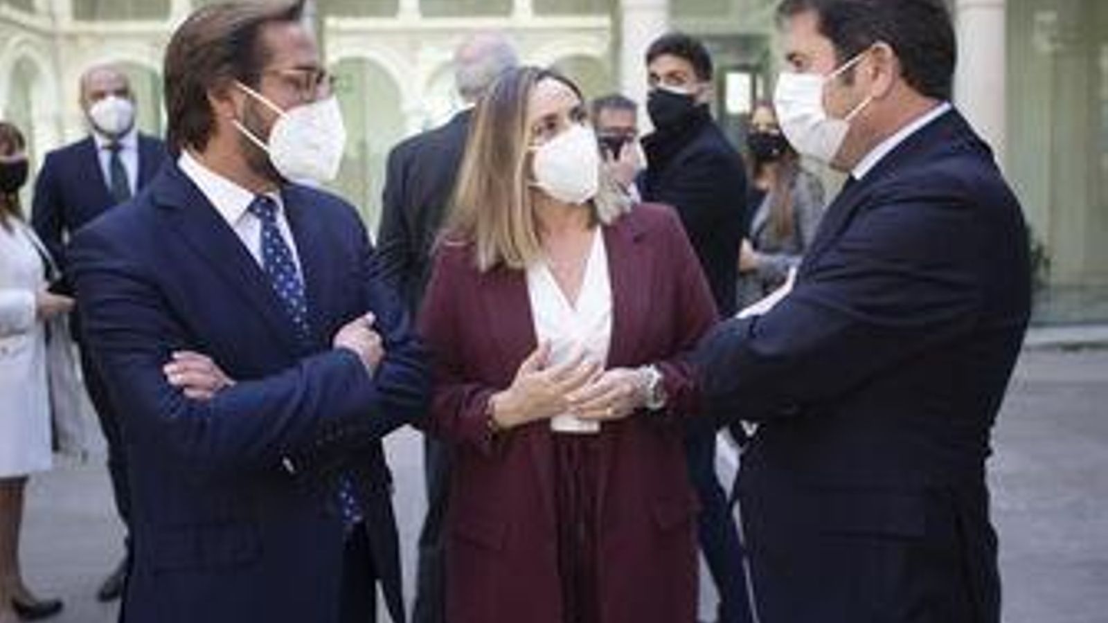 Antonio Granados (i), Marifrán Carazo y Gerardo Cuerva.