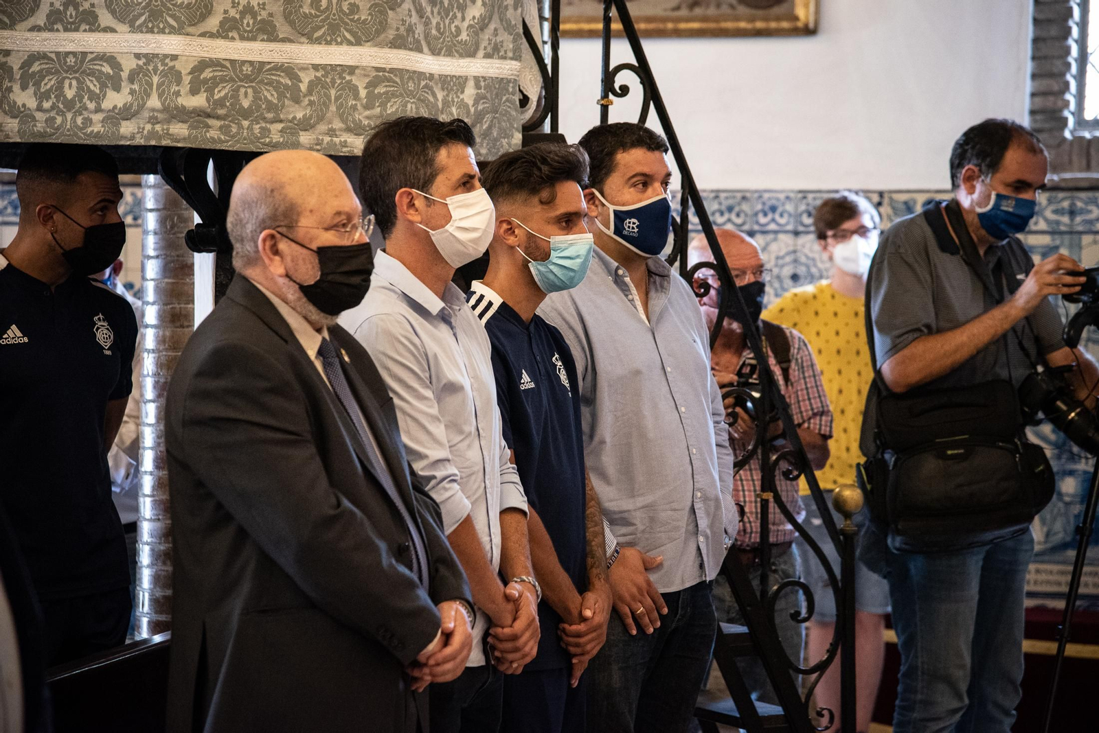 Imágenes de las ofrendas institucionales a la Virgen de La Cinta