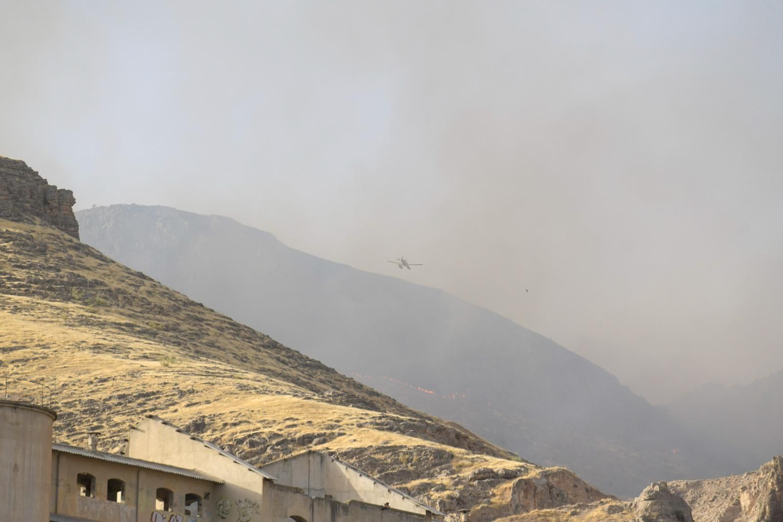 INFOCA lucha contra las llamas con todos sus medios por cielo y tierra: las imágenes