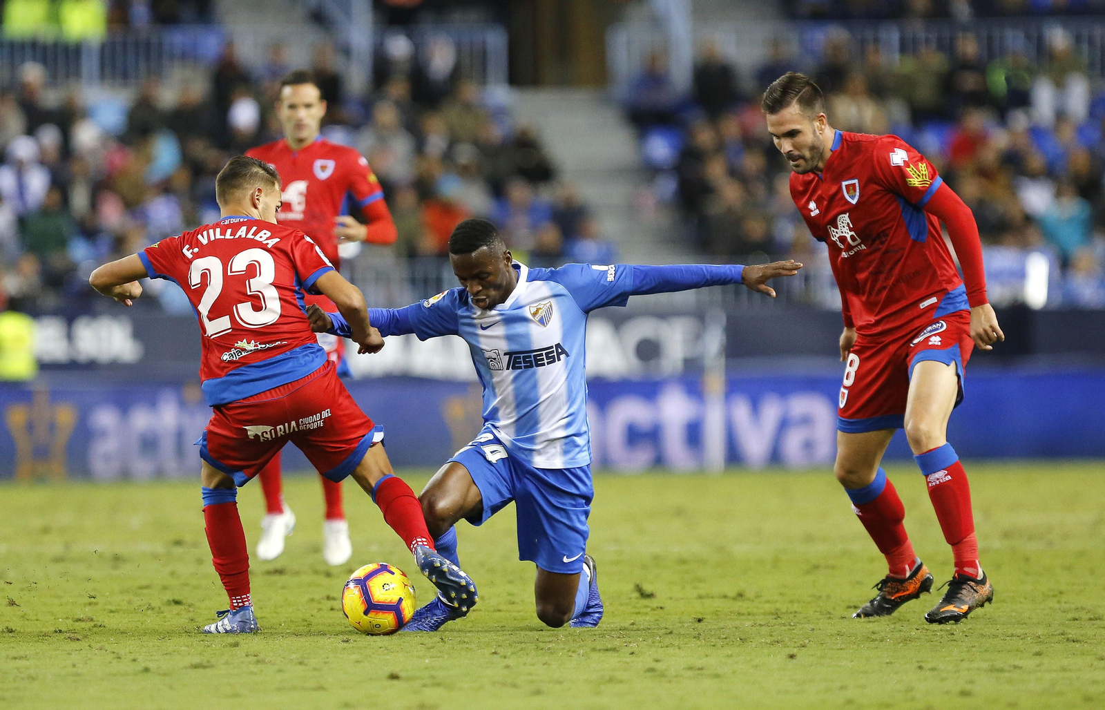 El Málaga-Numancia, en imágenes