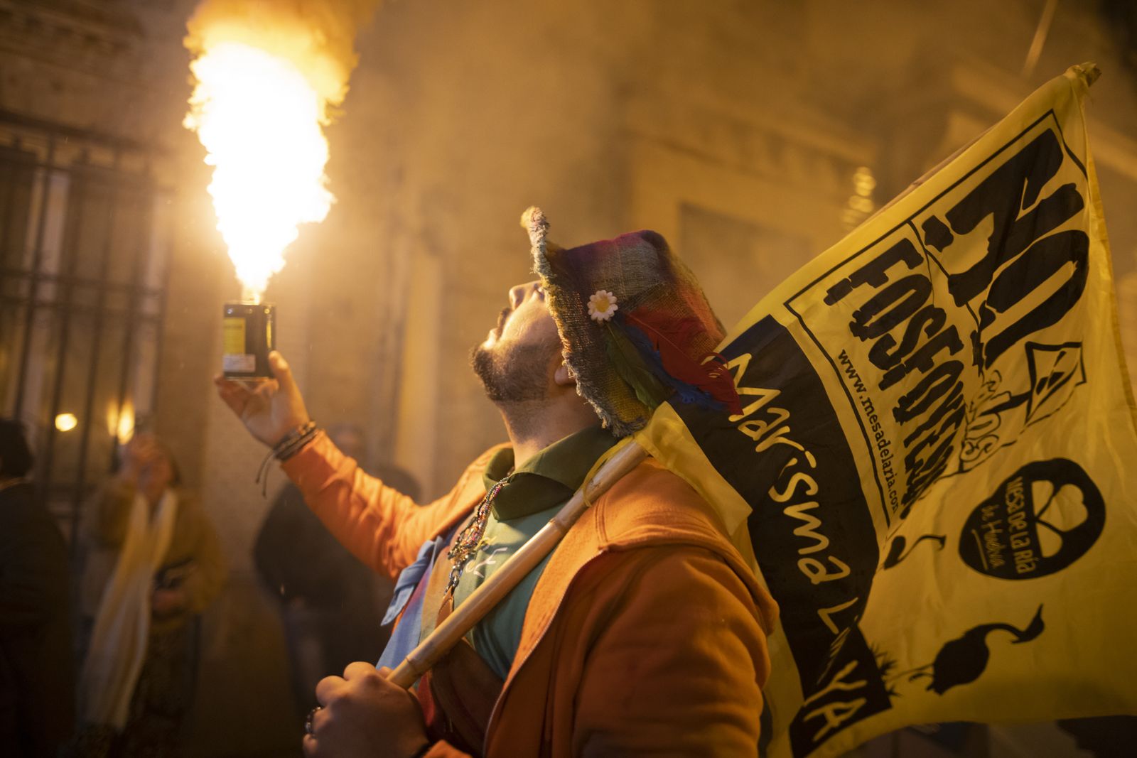 Ambiente en la final  del Carnaval Colombino