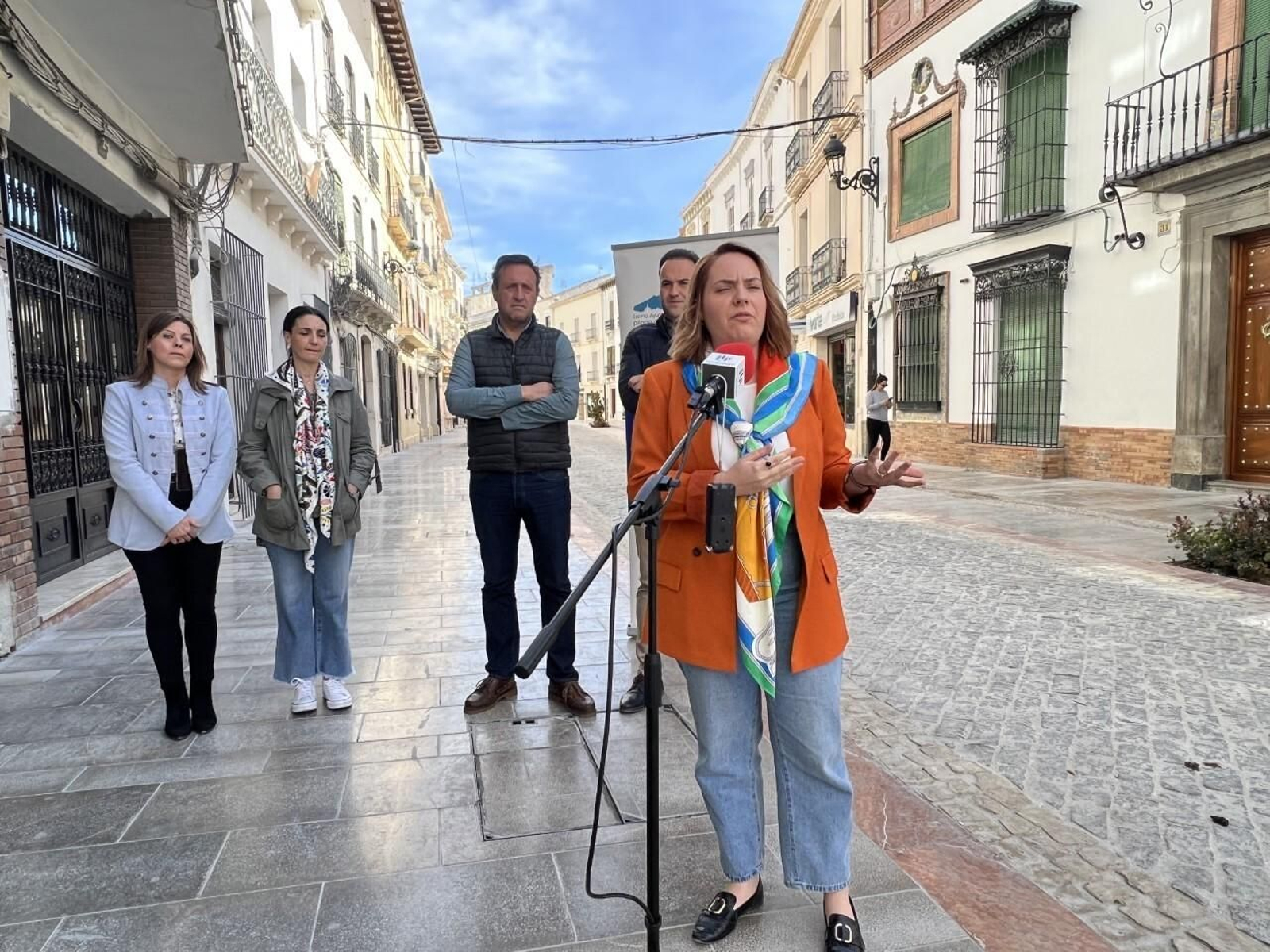 Presentación de la inminente reapertura de la calle Río de Priego de Córdoba. Presentación de la inminente reapertura de la calle Río de Priego de Córdoba.