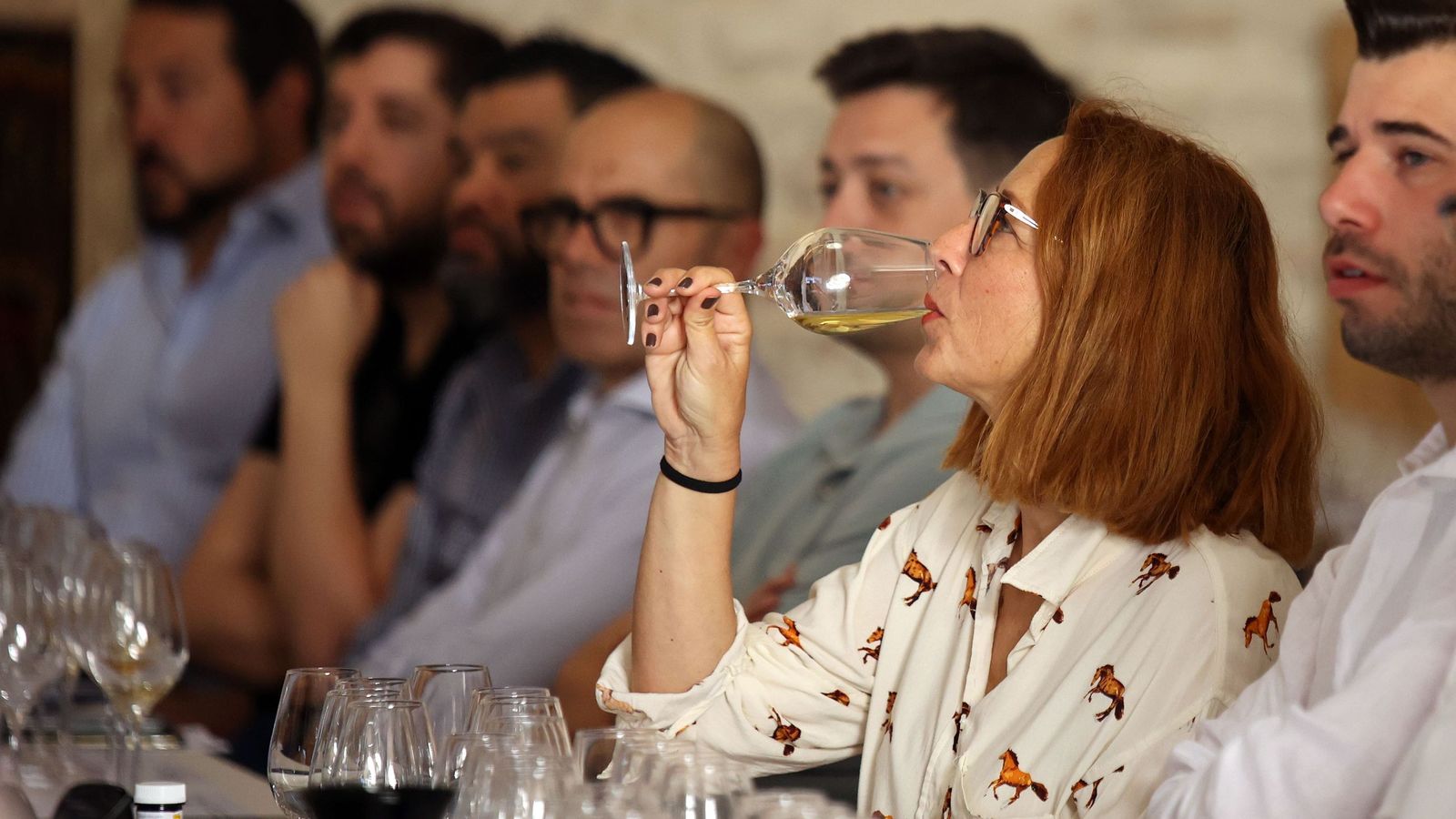 Cata de vinos de Jerez en la última edición de Vinoble, el Salón Internacional de los Vinos Nobles.