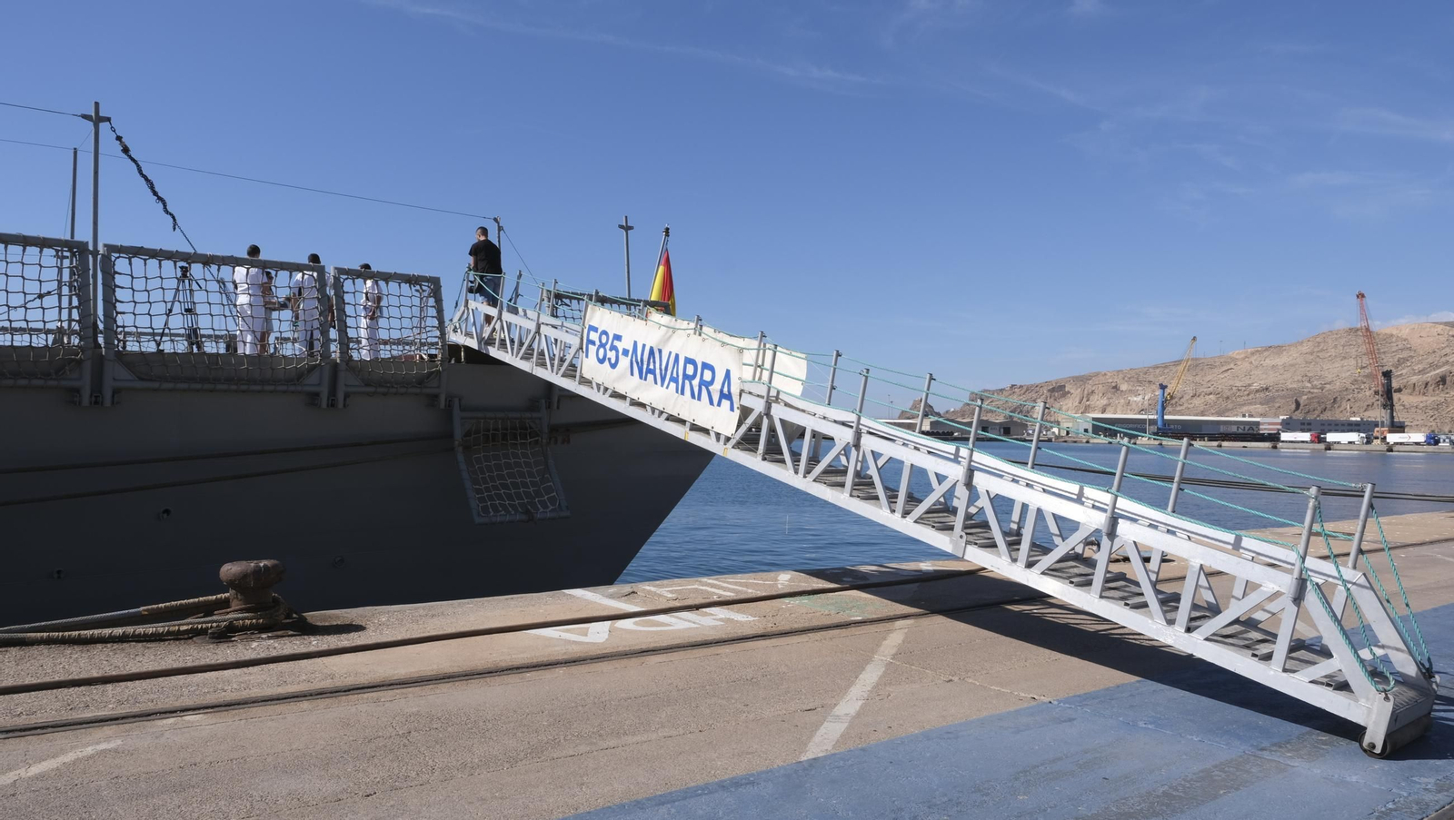 La Fragata Navarra de la Armada Española, visita Almería, en imágenes