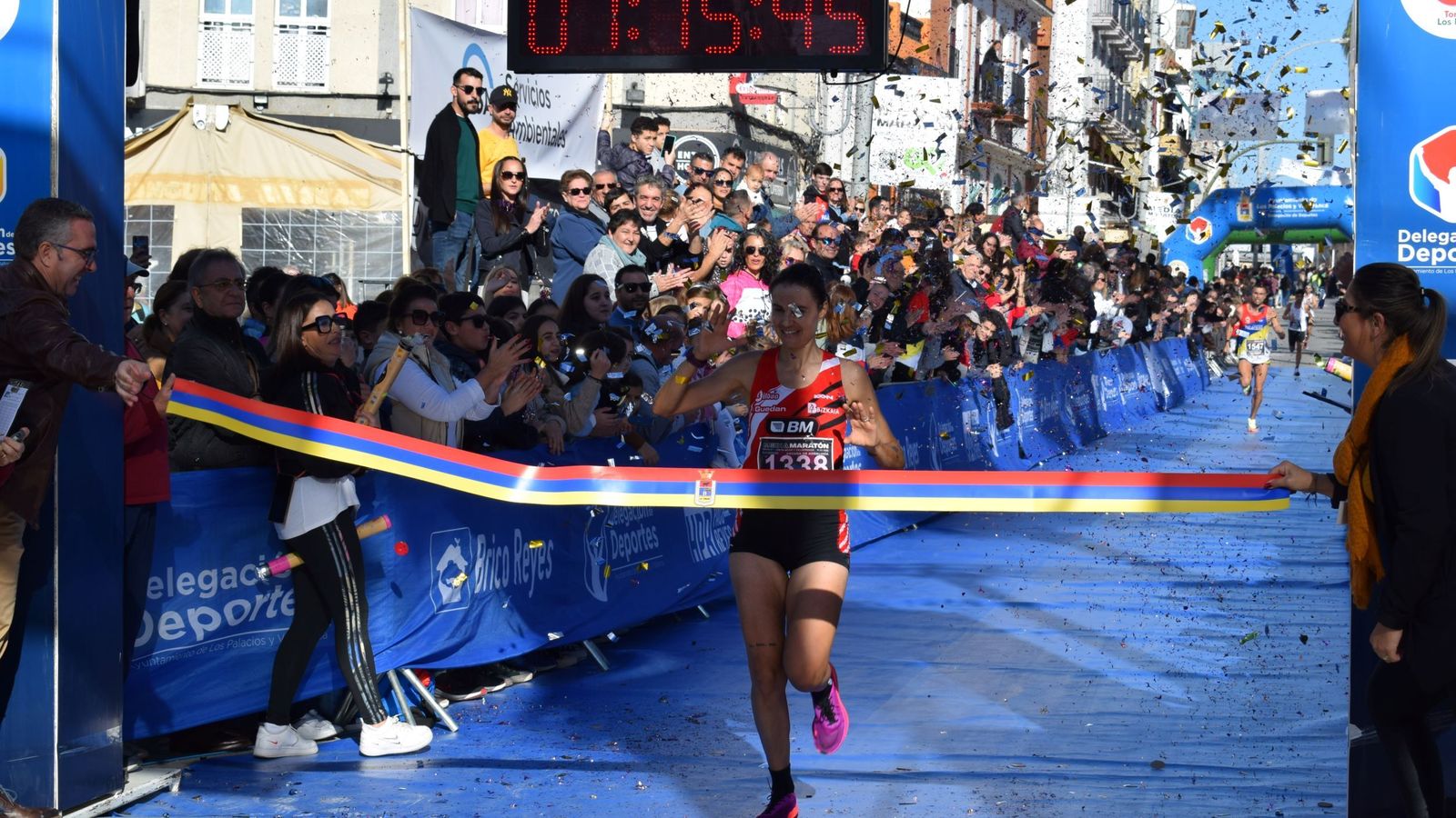 Gema Martín Borgas entra en la línea de meta.