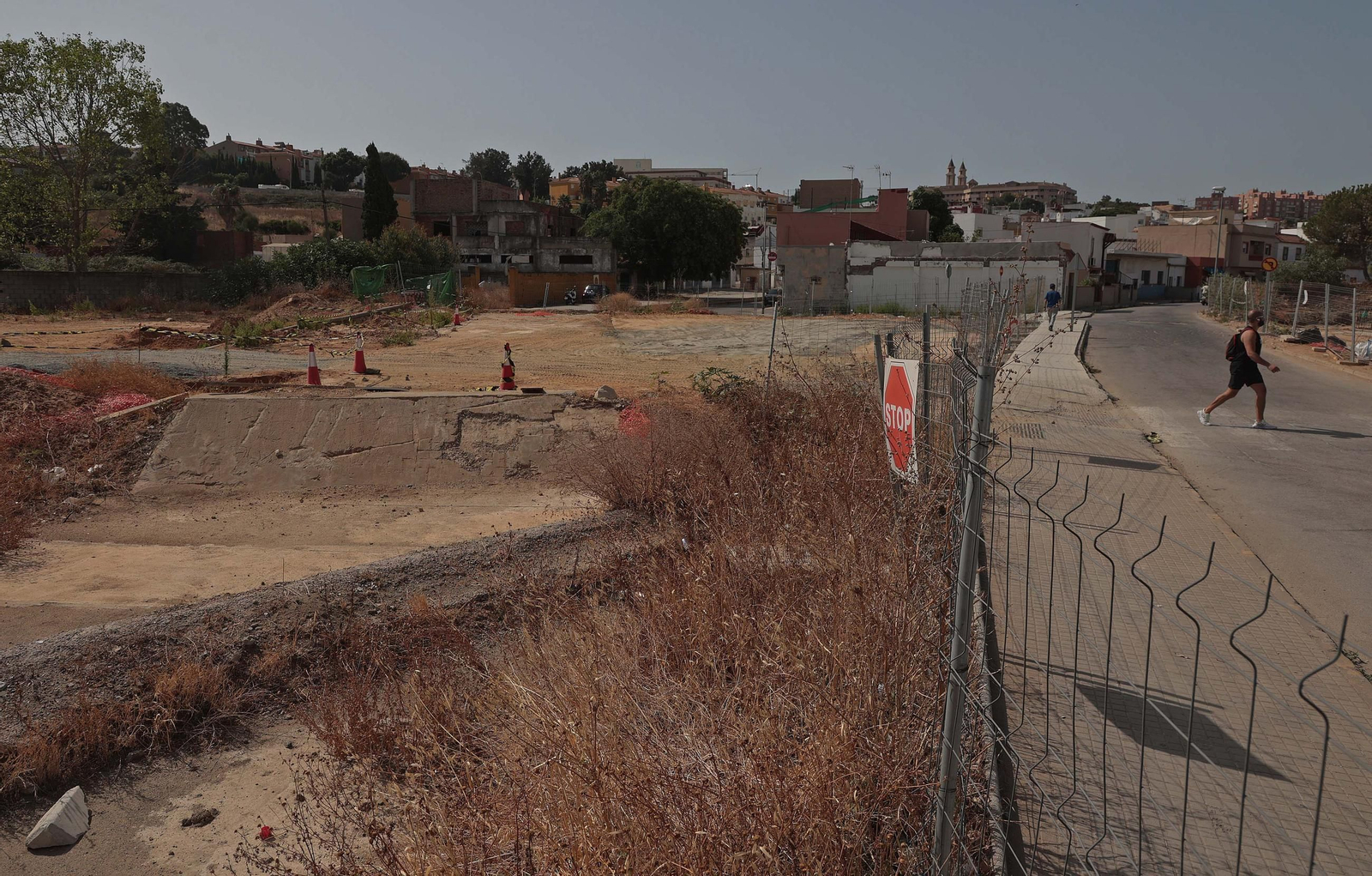 Fotos de las obras del Acceso Sur a Algeciras en La Juliana