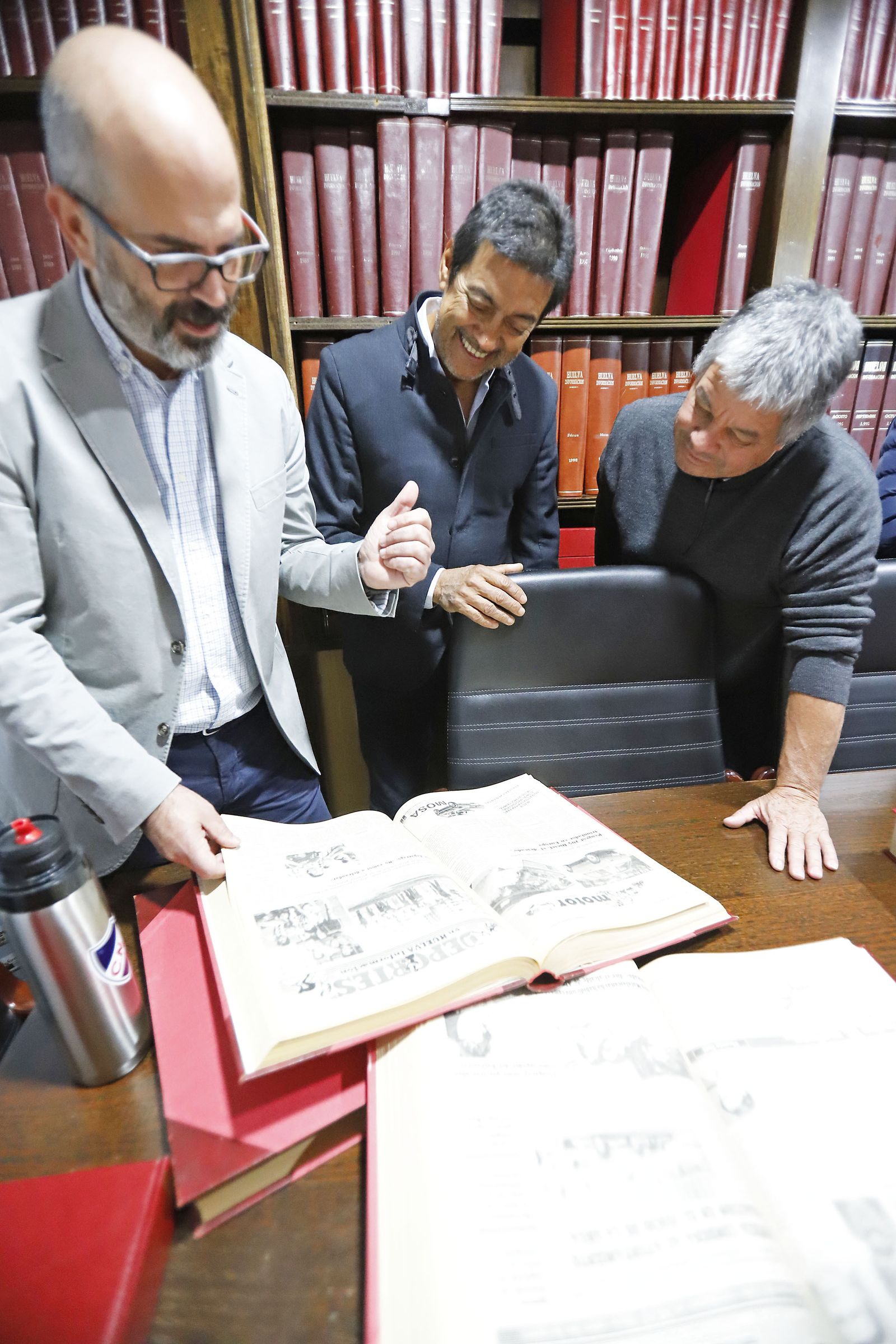 Imágenes de la emotiva visita de Luzardo y Alzugaray a Huelva Información