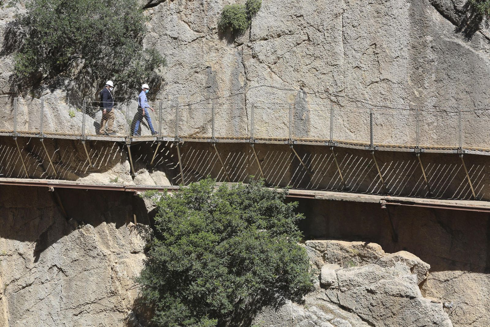 Fotos del Caminito del Rey. Así se extrema la seguridad para su reapertura en el desescalada