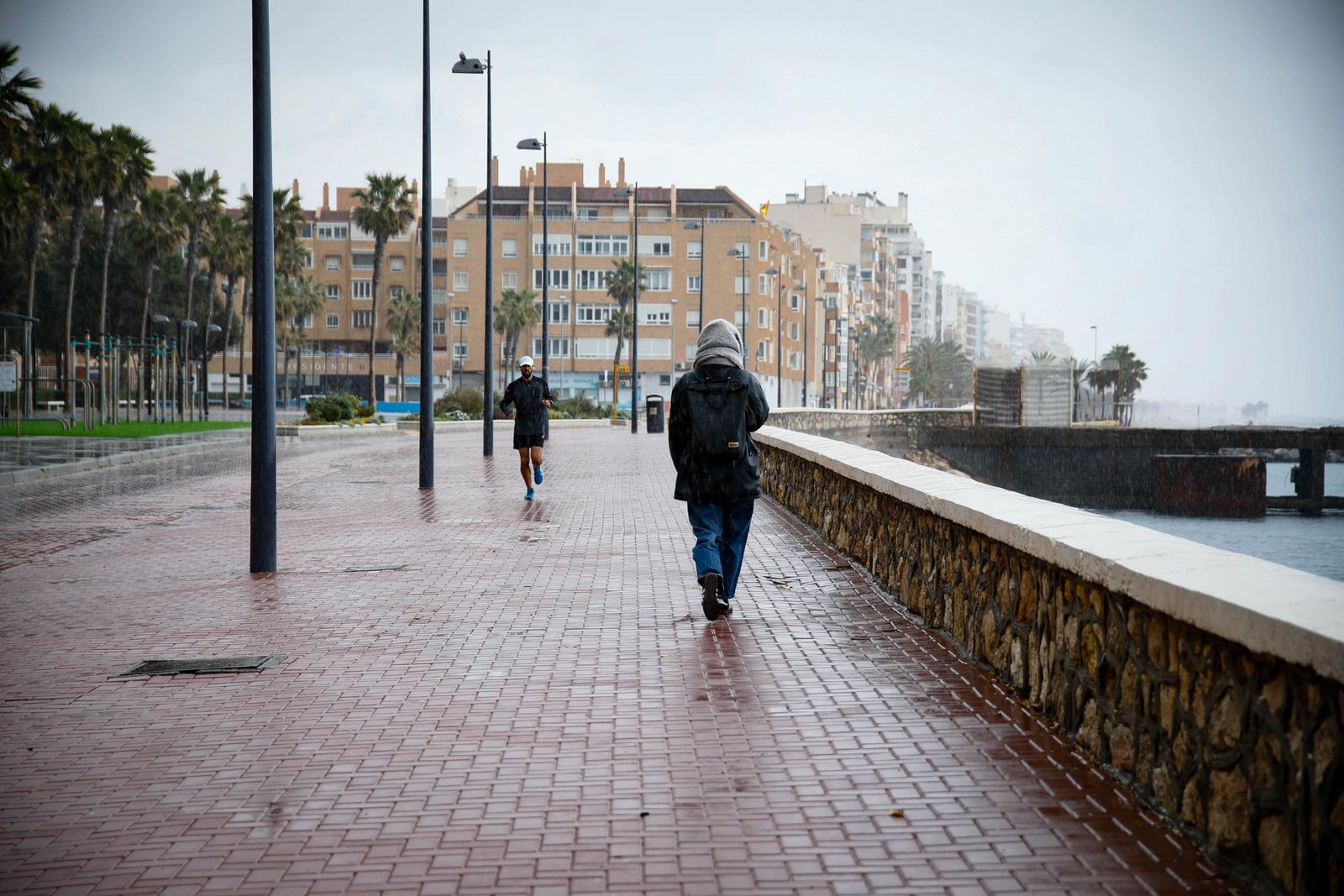 Las mejores imágenes de la lluvia en Almería