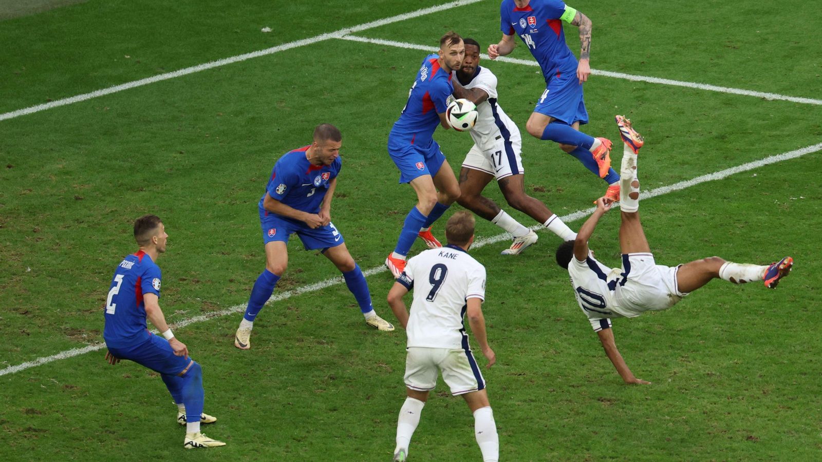 Las mejores fotos del Inglaterra-Eslovaquia