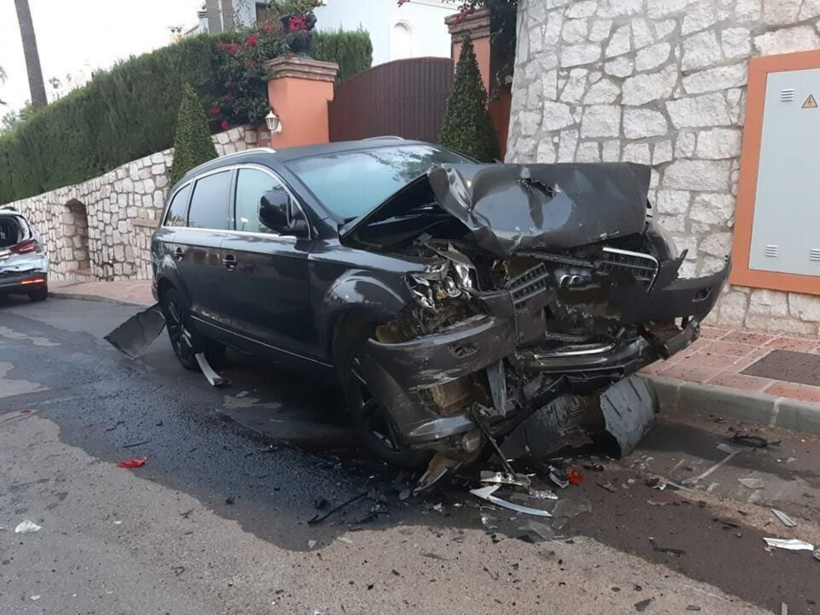 El estado en el que ha quedado uno de los vehículos afectados.