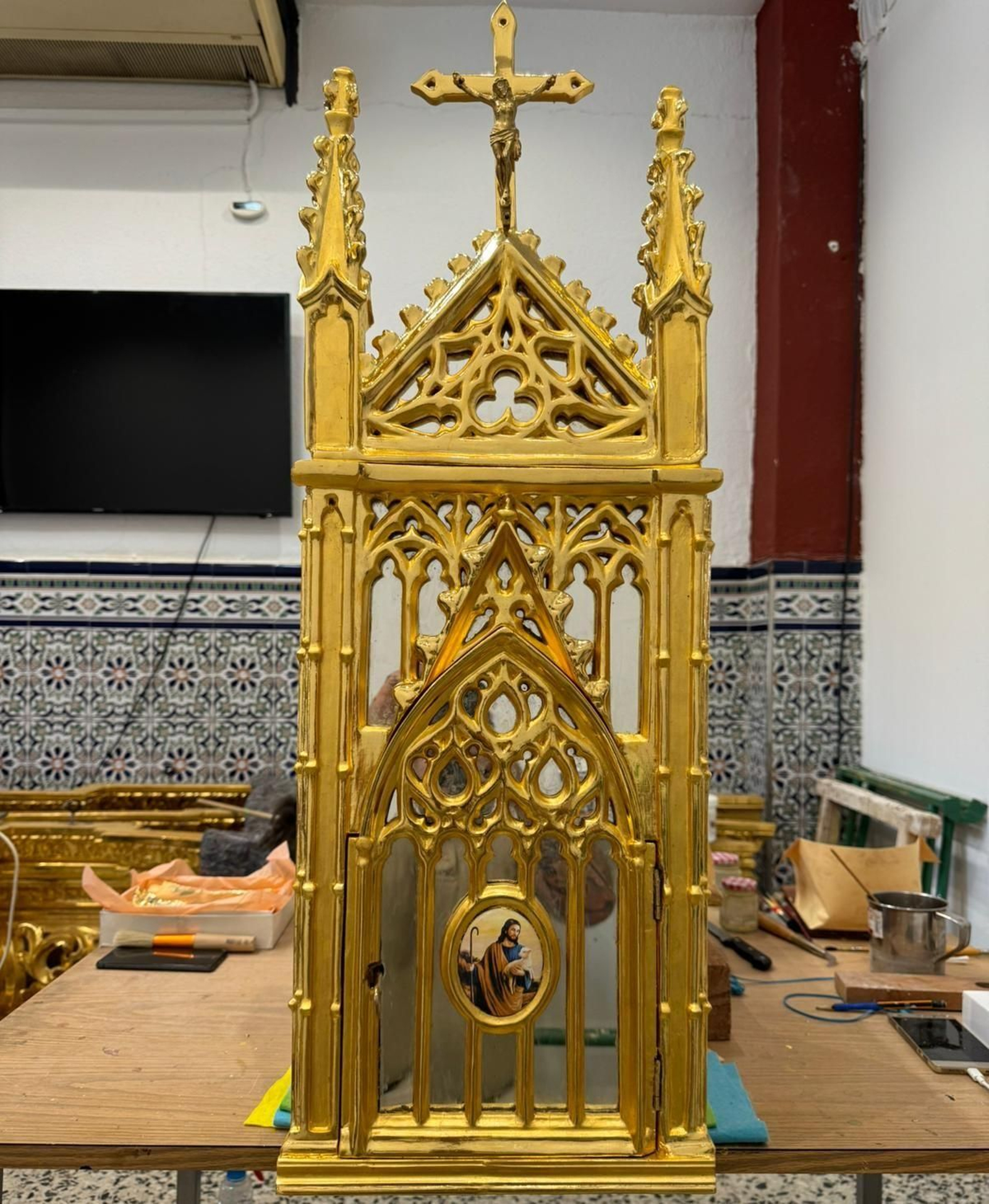 El sagrario una vez concluida la restauración