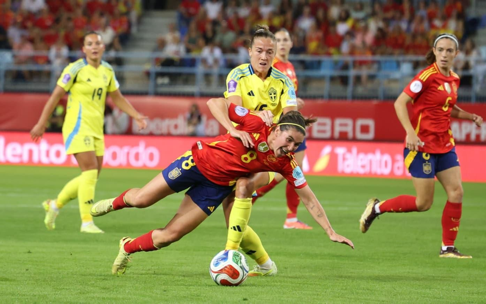 El España-Suecia de Málaga, en fotos