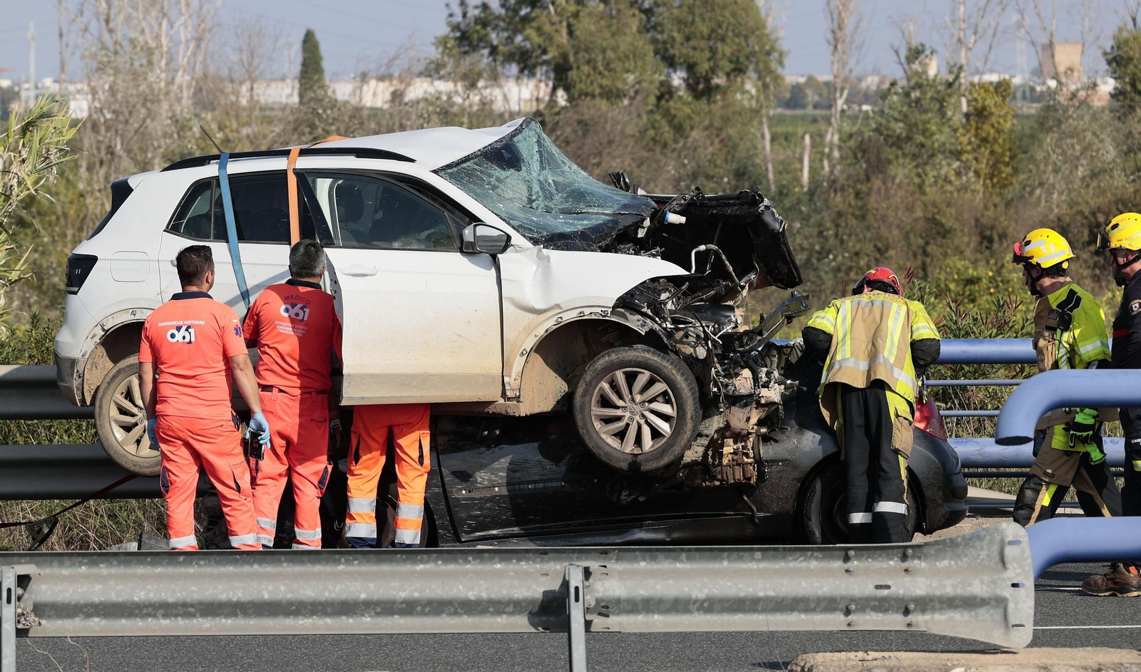 Las imágenes del accidente mortal en la Autovía Ruta la Plata