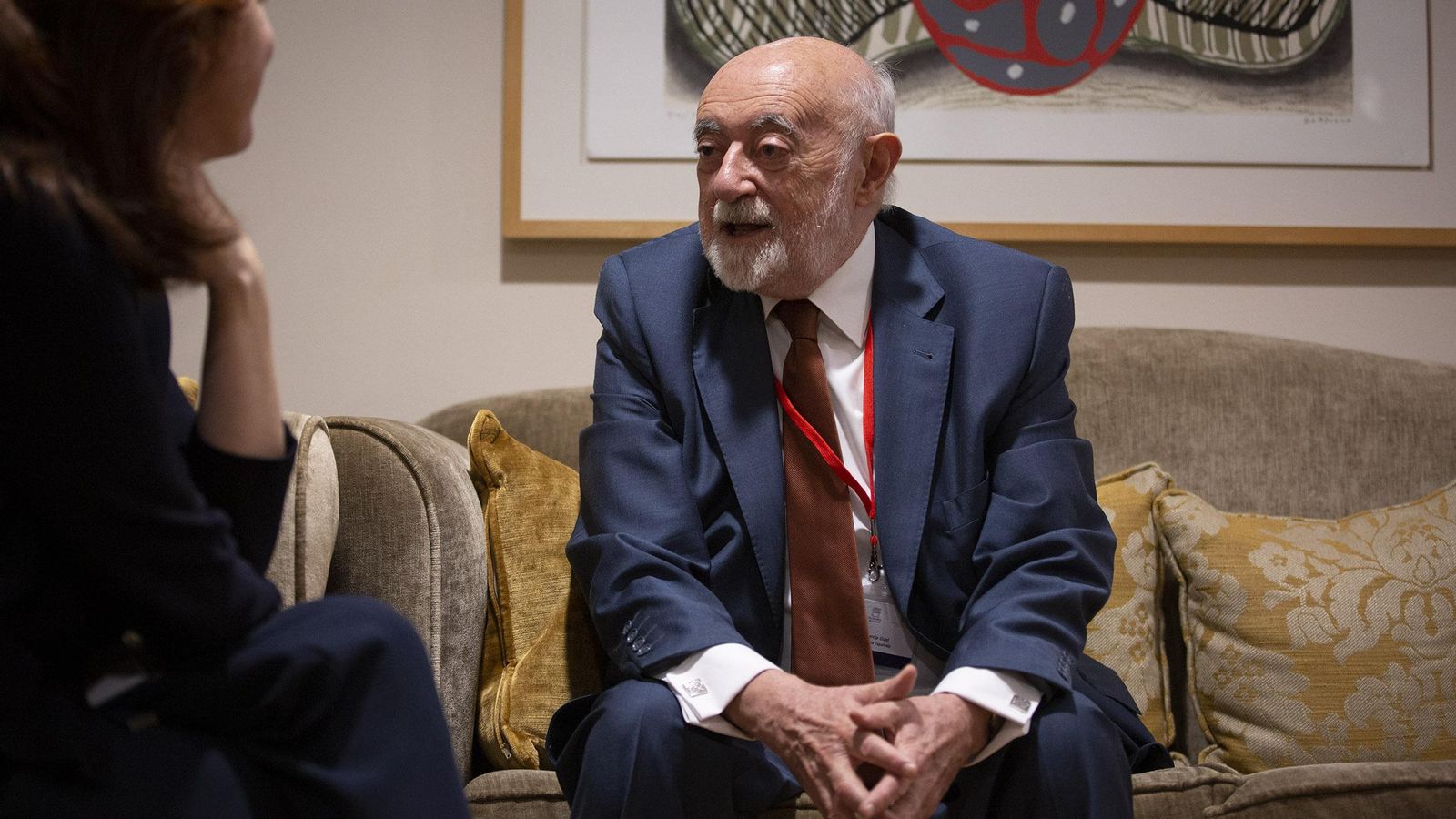 García Gual en un momento de la entrevista.