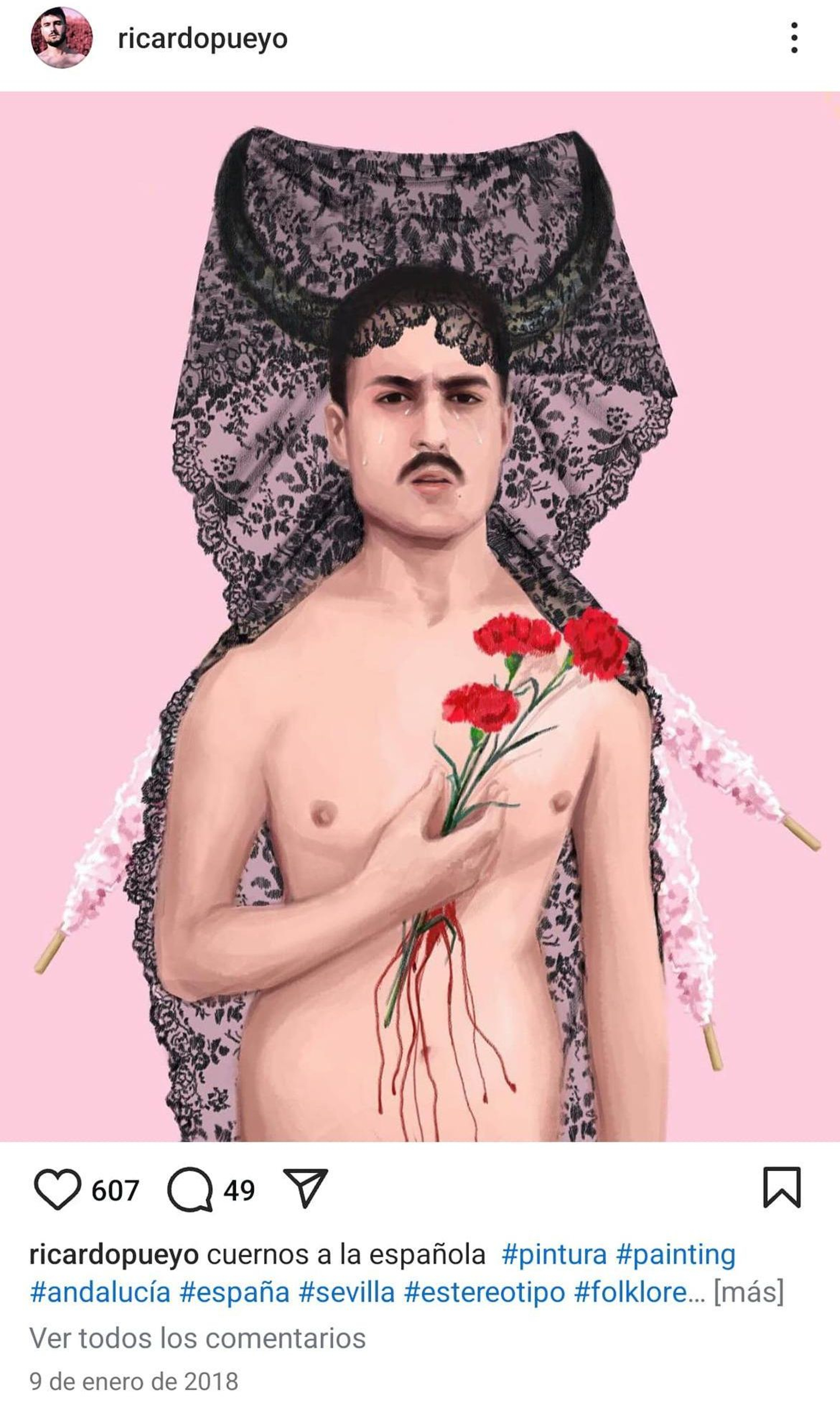 Una de las obras de Ricardo Pueyo.