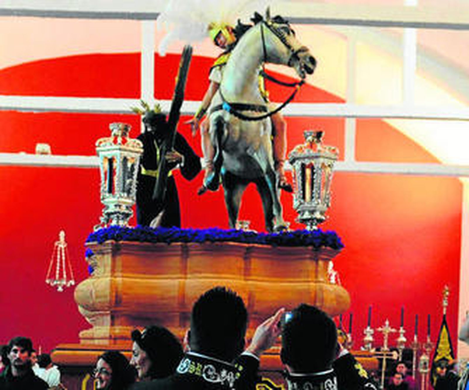 Boceto para el misterio de las Tres Caídas que fue aprobado por el cabildo de hermanos hace una semana.