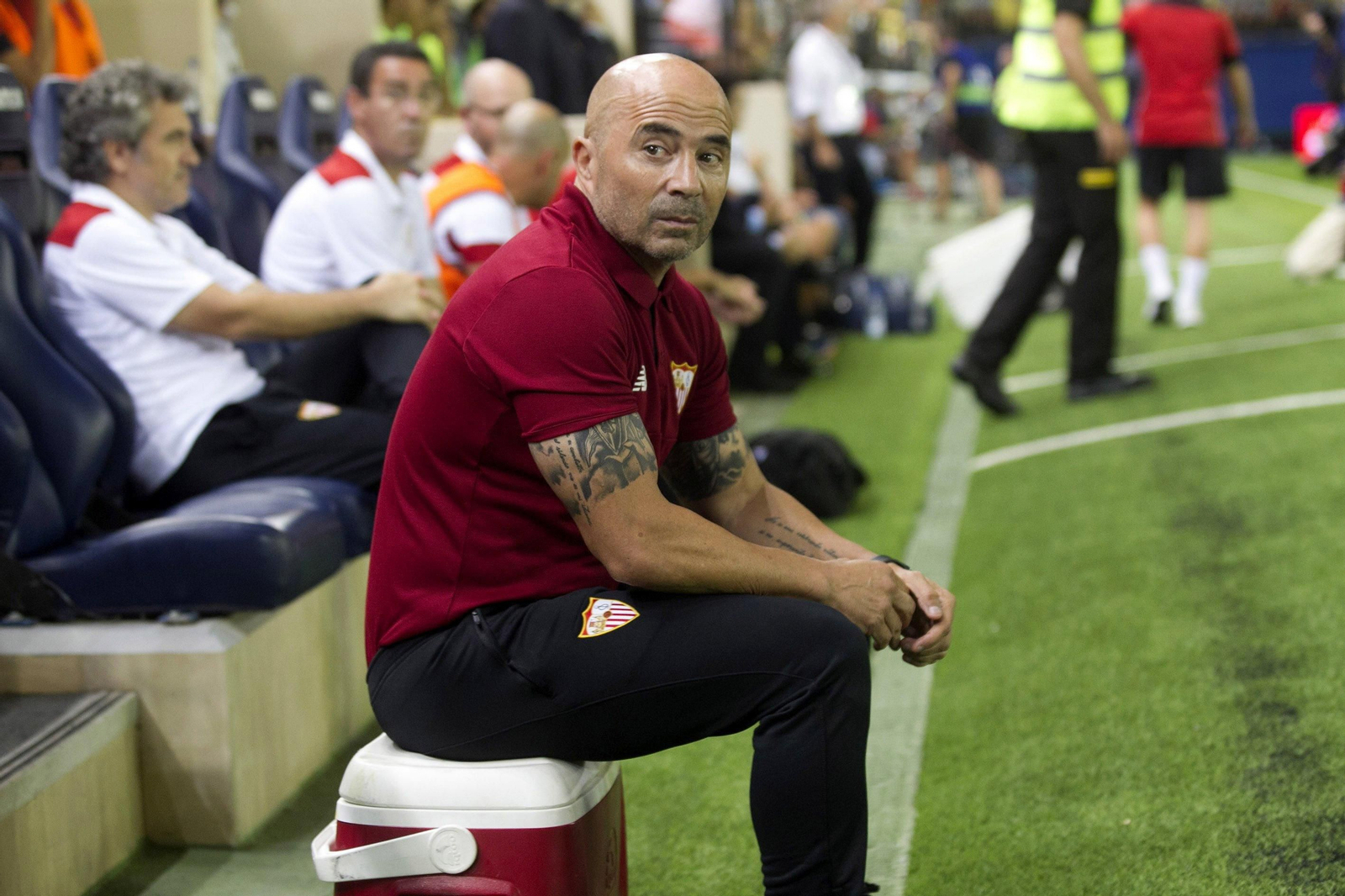 Las imágenes de Sampaoli en su anterior etapa como entrenador del Sevilla Fc