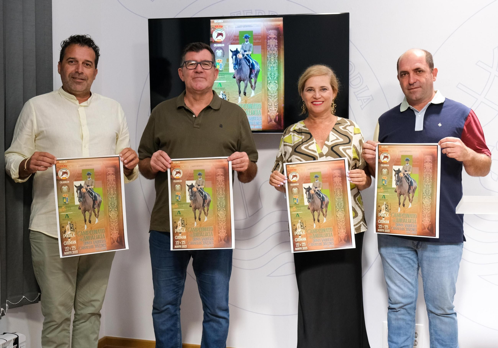 Antonio Beltrán, Gracia Baquero y Tomás Mora Álvarez en la presentación del campeonato.