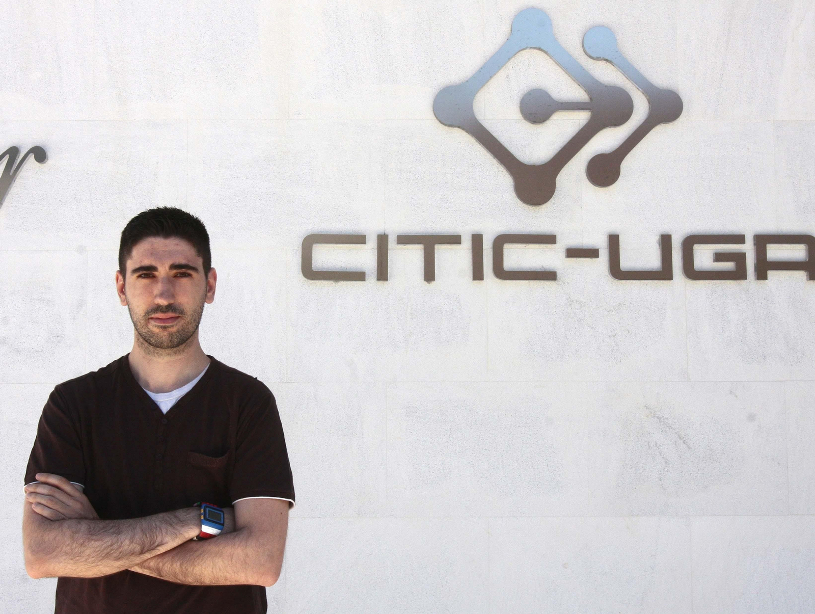 Tomás Ruiz, en la sede del CITIC UGR donde creó su 'spin off', Everyware.