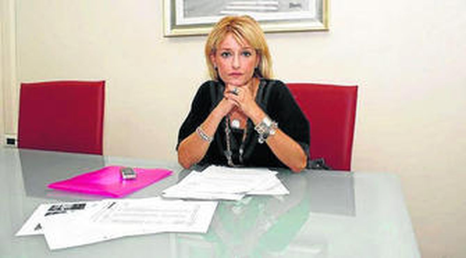 Mari Carmen Alonso en la redacción de Diario de Almería.