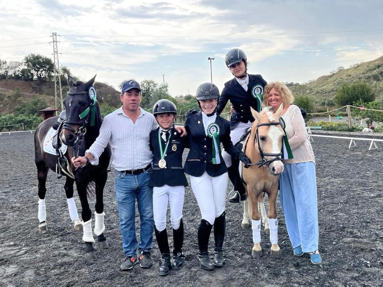 La expedición del Dressage en la Hípica La Paca