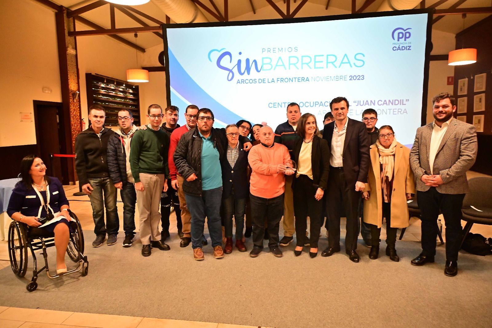 Un momento de la entrega de premios en Arcos.