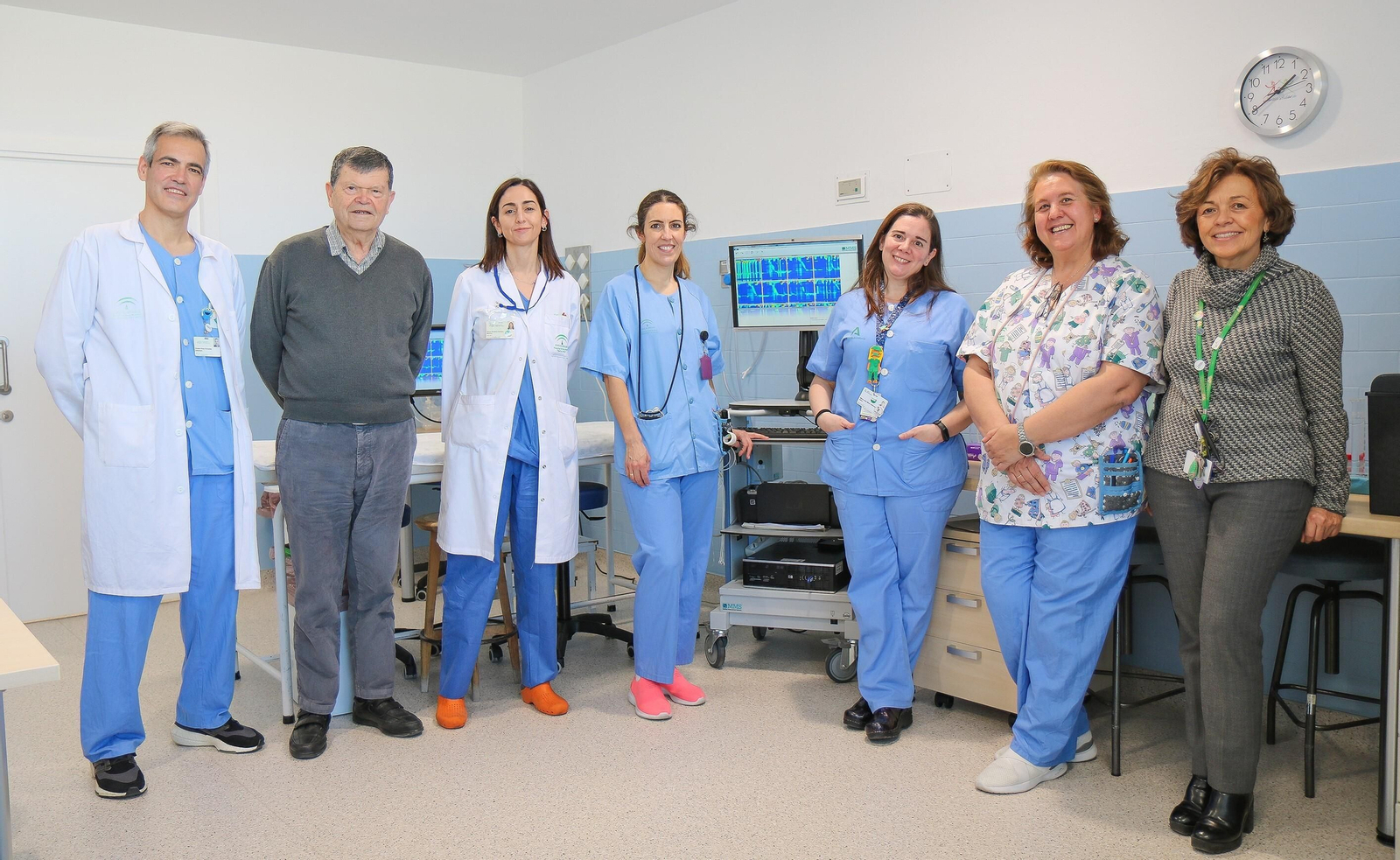 El personal de la Unidad de Pruebas Funcionales Digestivas del Infantil.