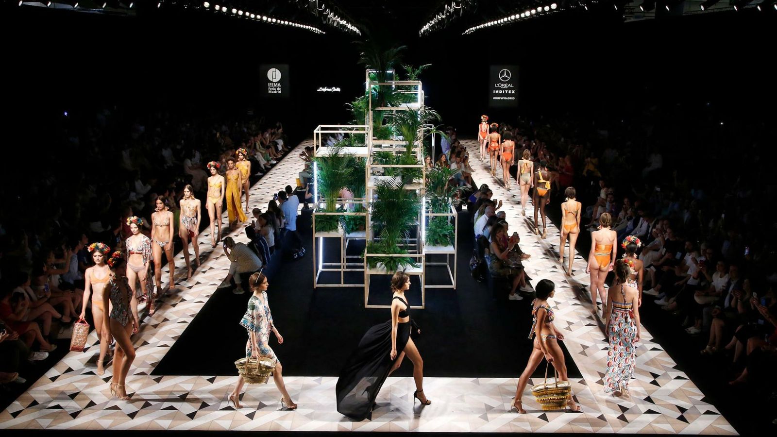 Panorámica de uno de los desfiles en la última Semana de la Moda.