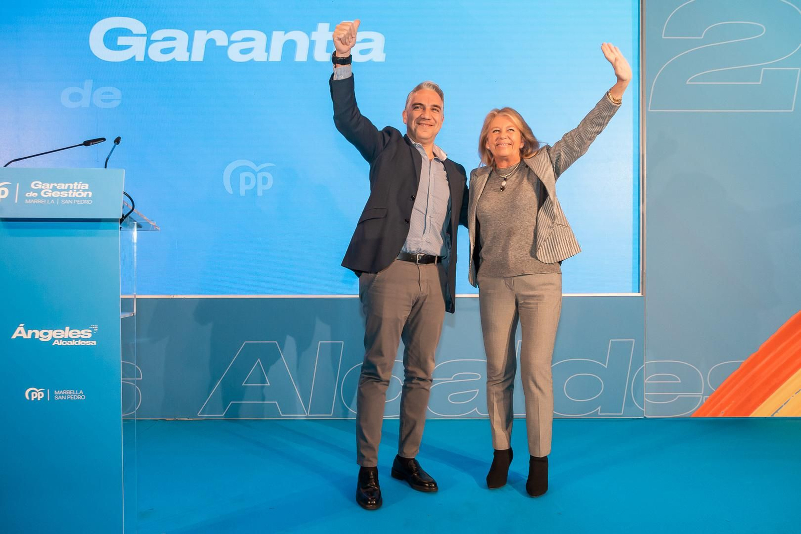 La alcaldesa de Marbella,  Ángeles Muñoz, y el