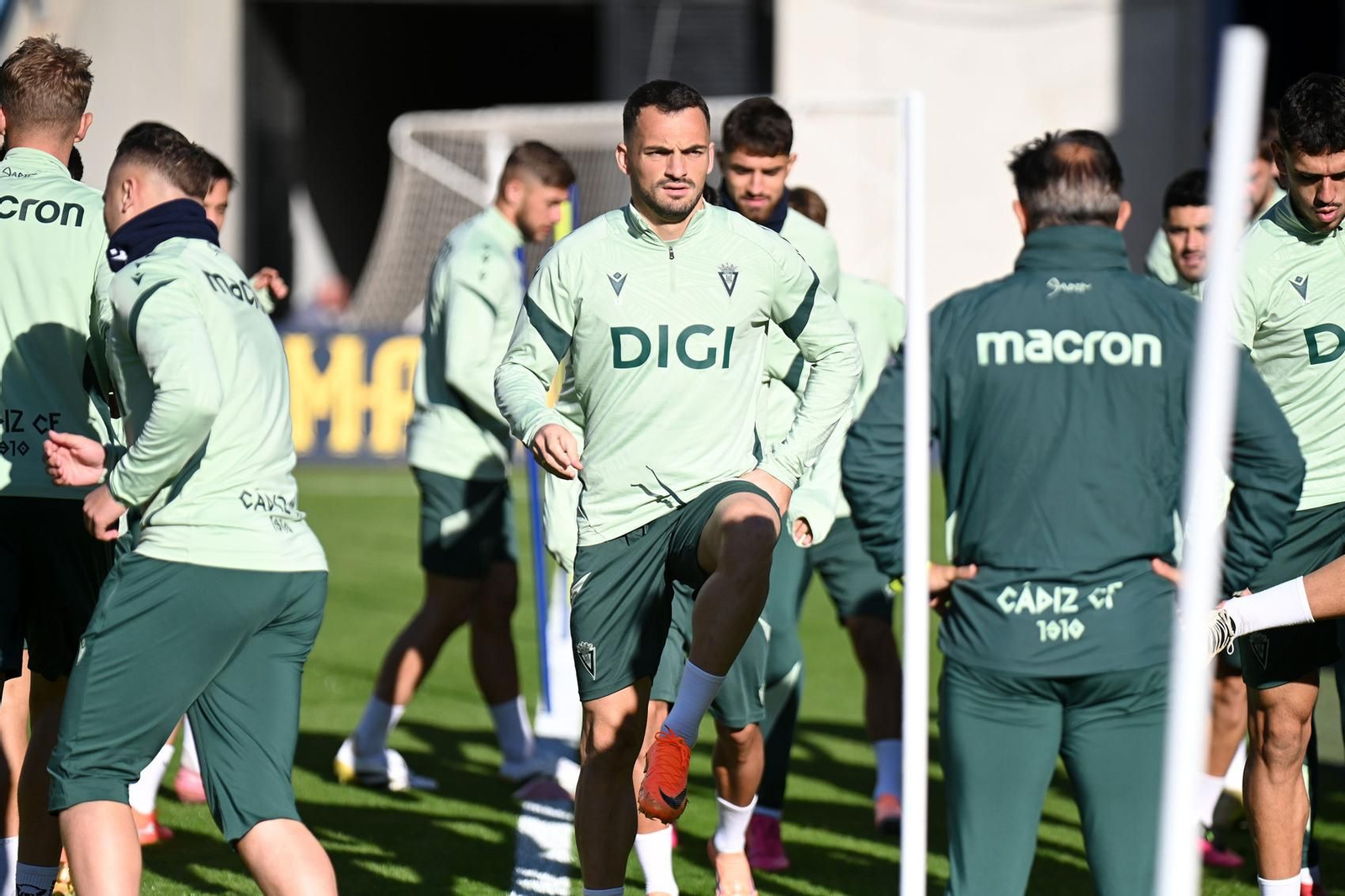 Tabatadze en el entrenamiento del sábado.