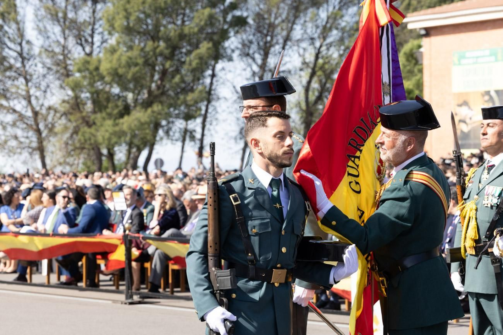 Acto de jura de bandera de la 130ª promoción de guardias civiles de la Academia de Baeza