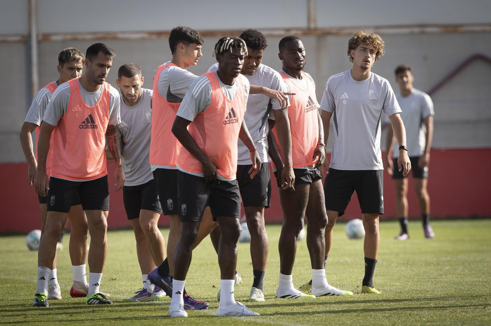 Entrenamiento de pretemporada del Granada CF en su ciudad deportiva