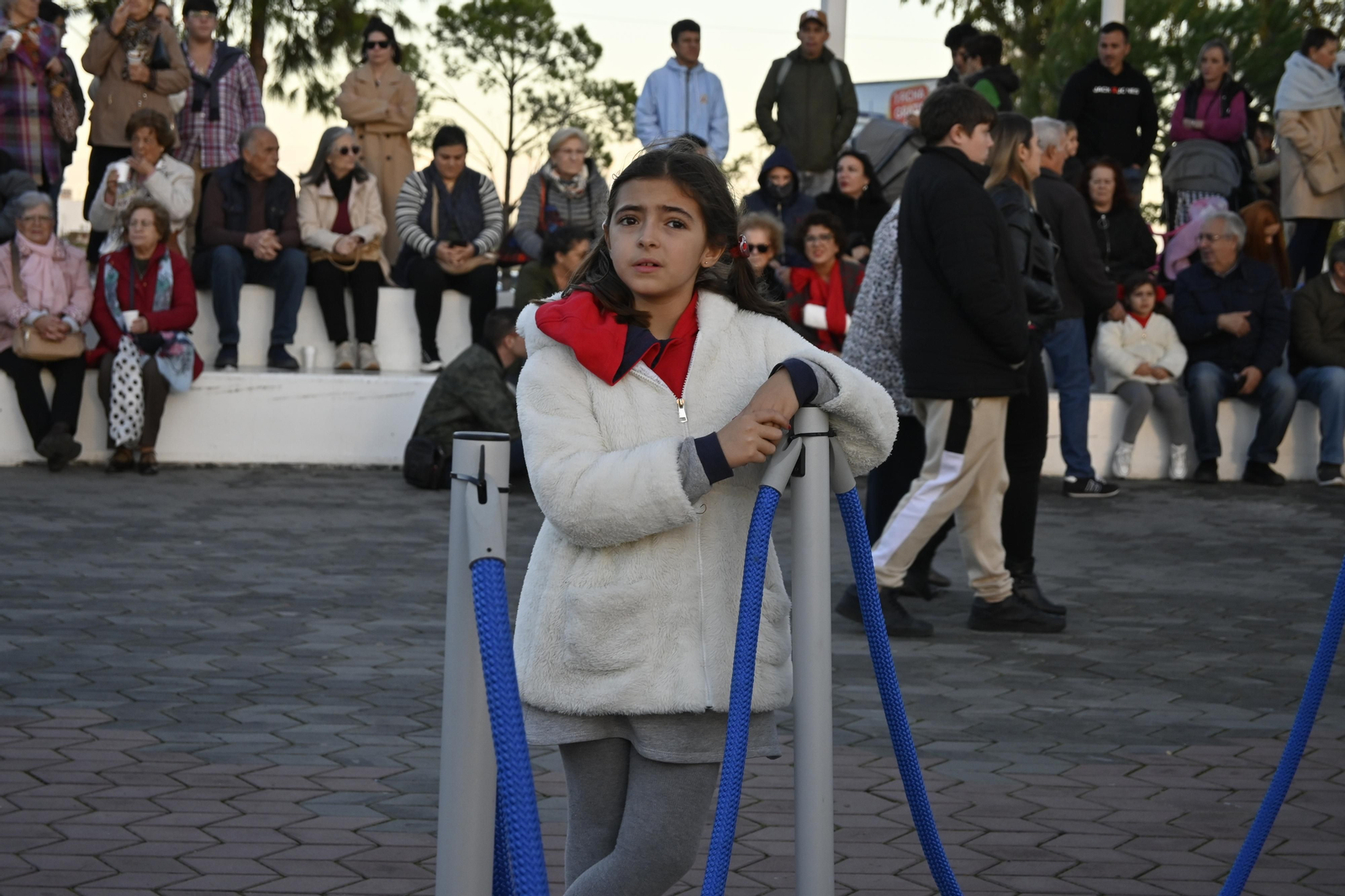 Alumbrado del Puerto de Huelva, en imágenes
