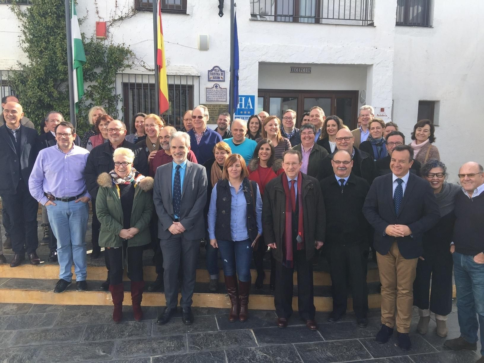 Los consejeros de Salud y Justicia participaron ayer en unas jornada en Bubión.