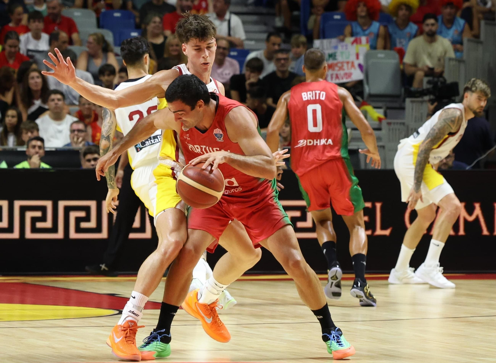 España-Portugal, preparación del Eurobásket en Málaga, en fotos