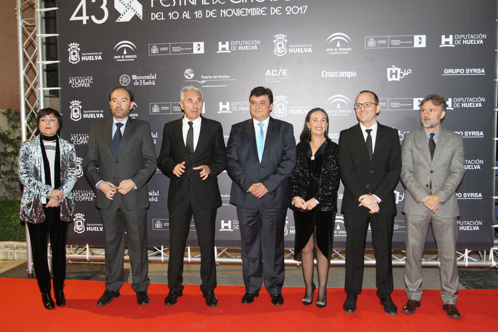 Gala inaugural de la 43 edición del Festival de cine Iberoamericano de Huelva.