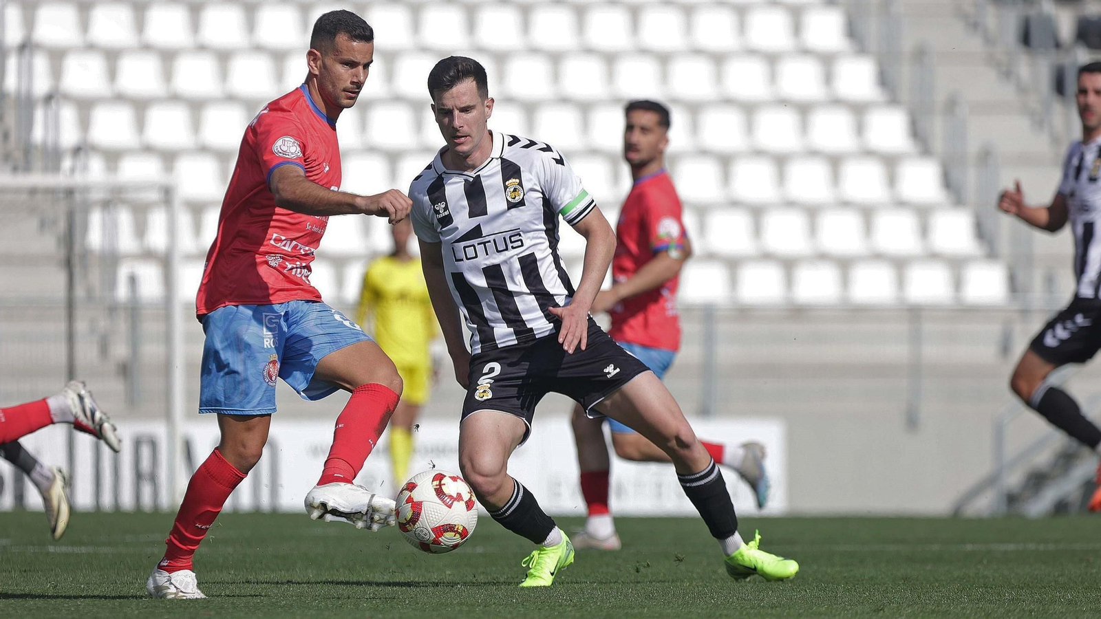 David Hernández, durante el Balona-Deportiva Minera