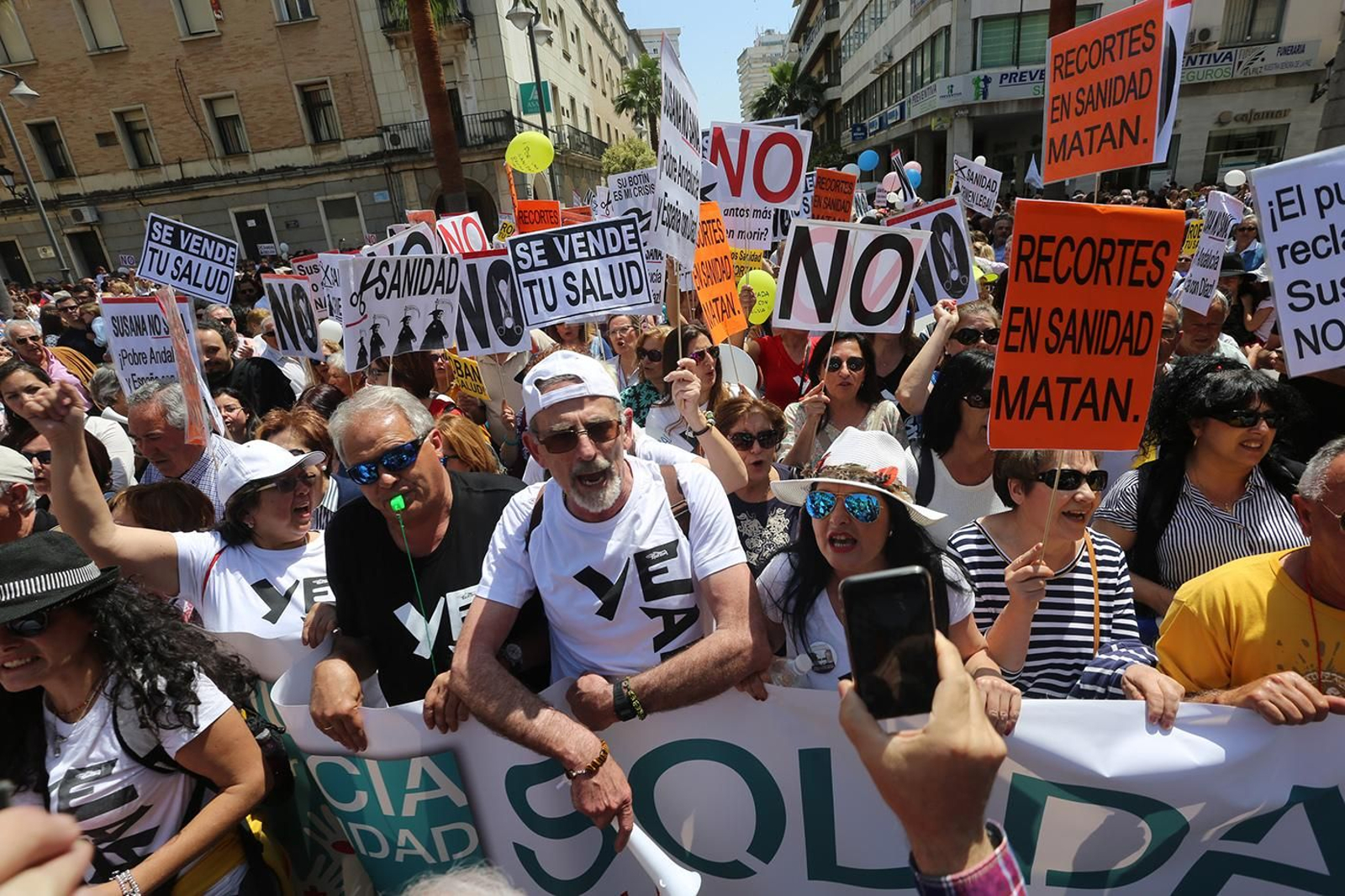Las Imágenes de la Manifestación por una Sanidad Digna
