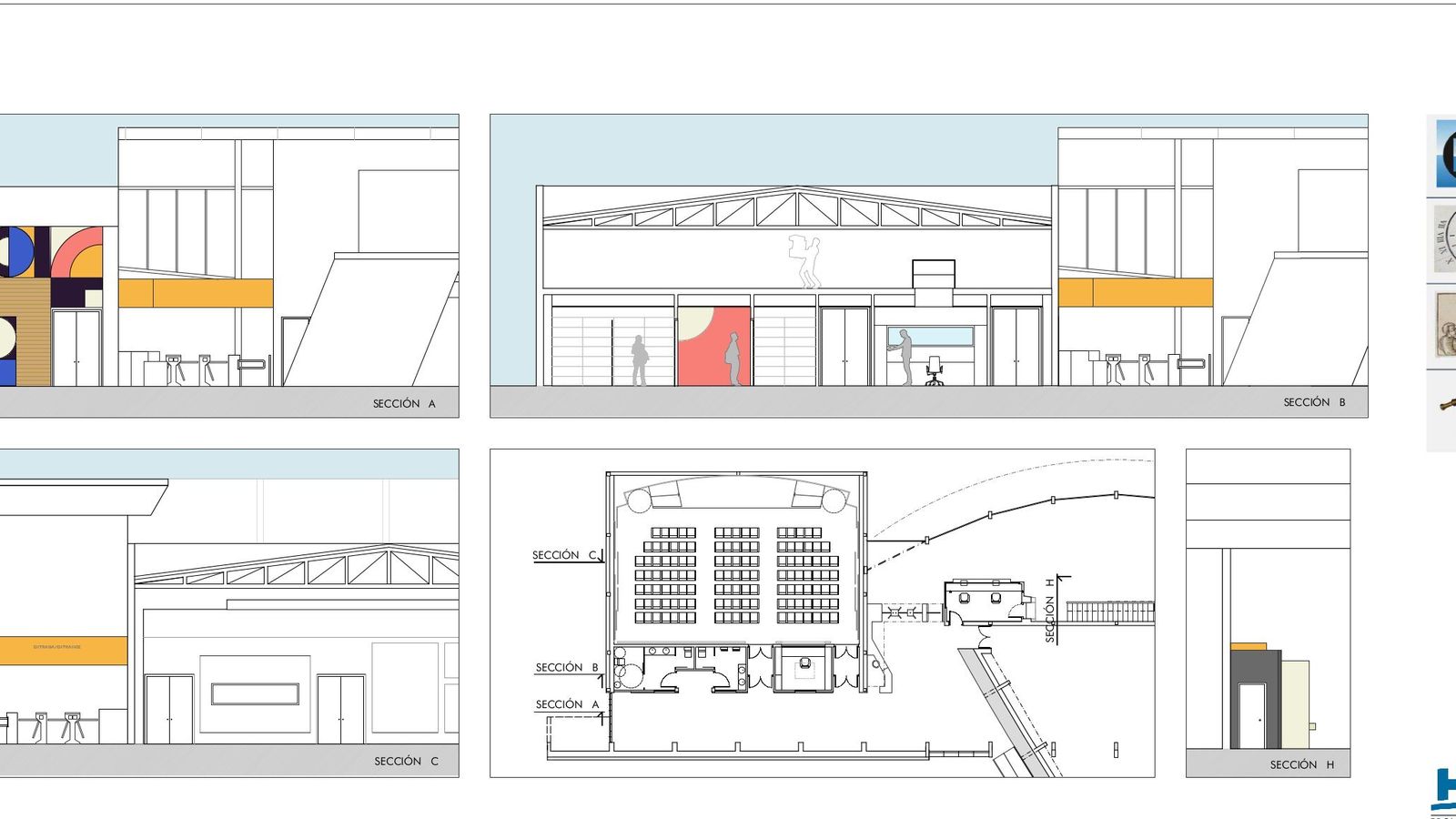 Plano del Muelle de las Carabelas