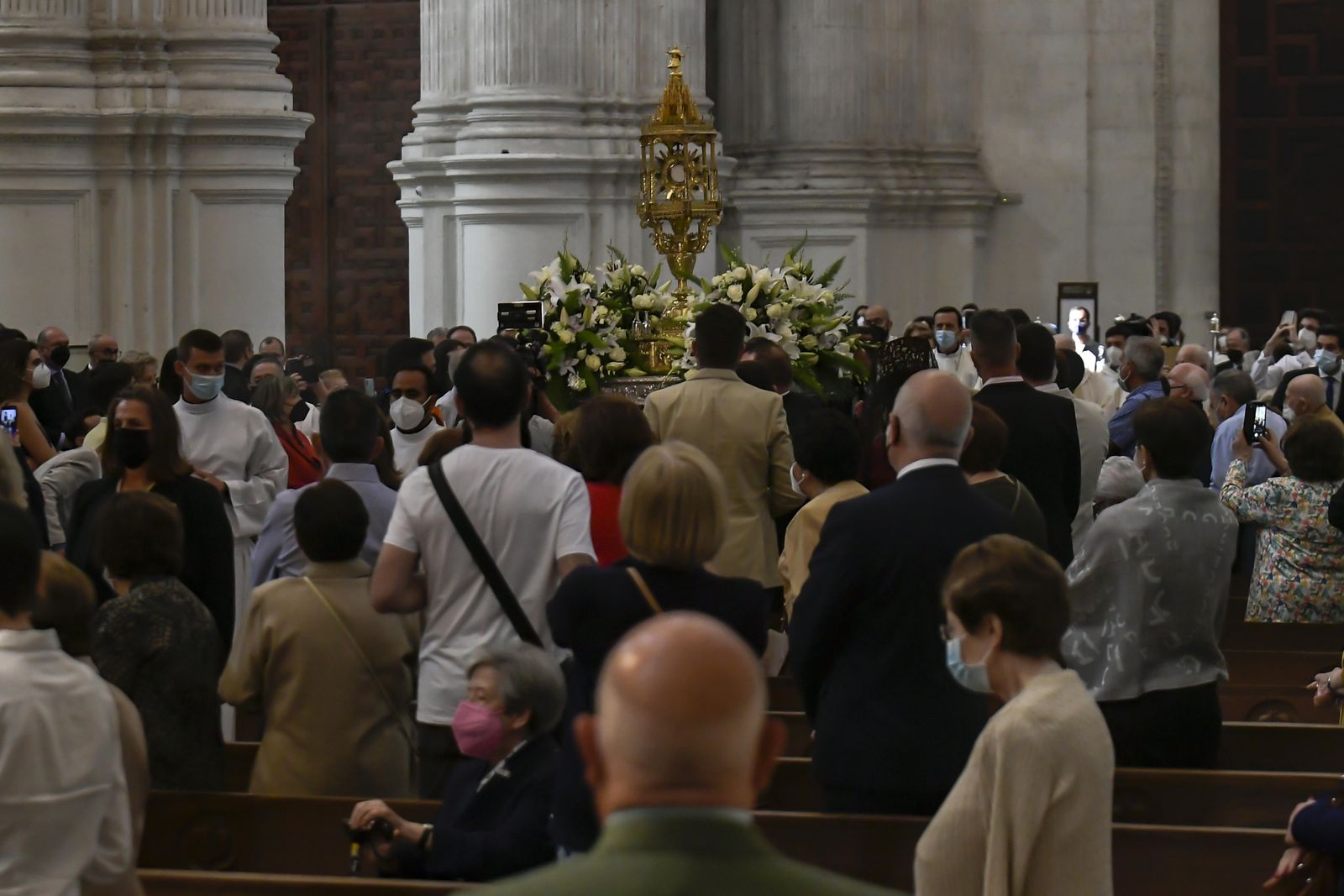 Fotos: la celebración del Corpus Christi 2021 en la Catedral de Granada